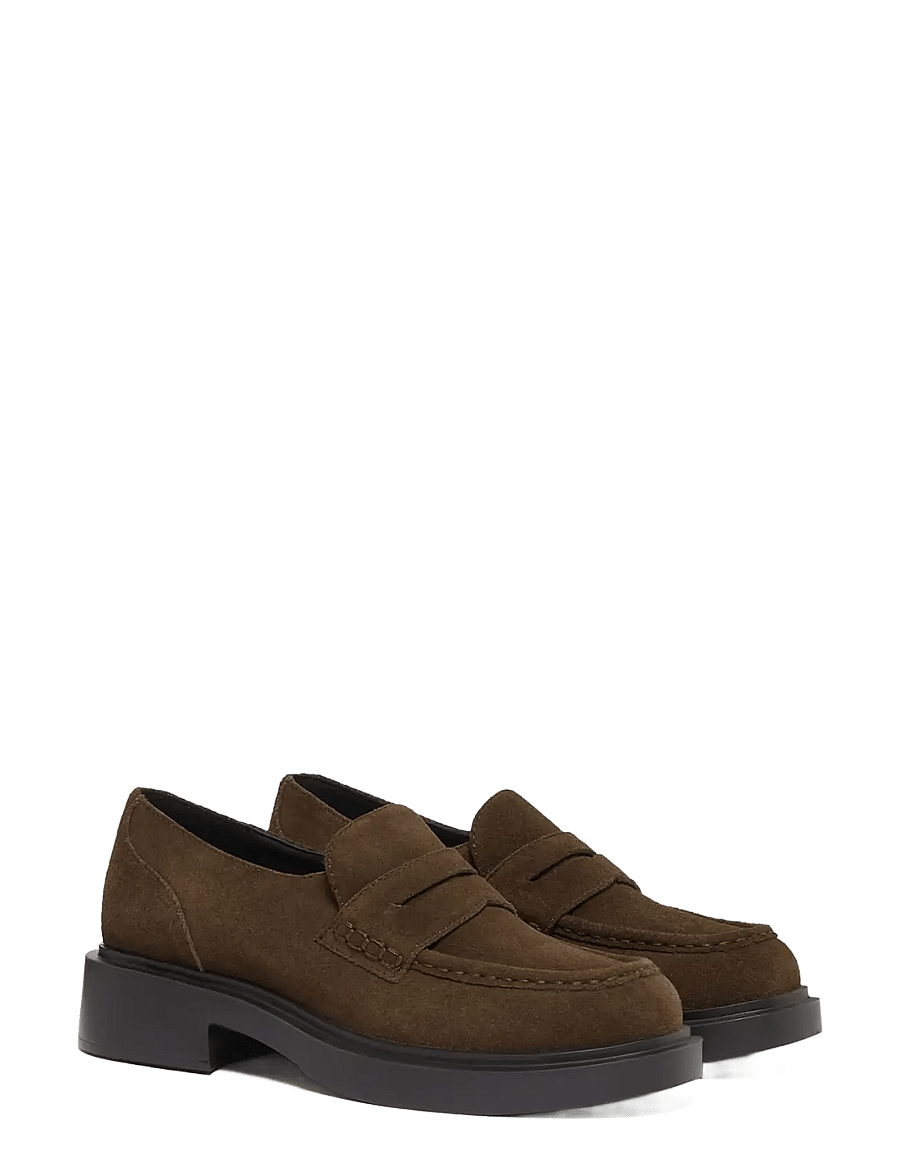 G.H. BASS - GH ALBANY II PENNY SUEDE - igapäevane stiil - chocolate - 1
