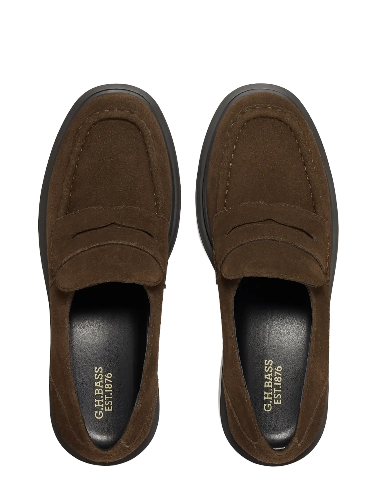 G.H. BASS - GH ALBANY II PENNY SUEDE - igapäevane stiil - chocolate - 2