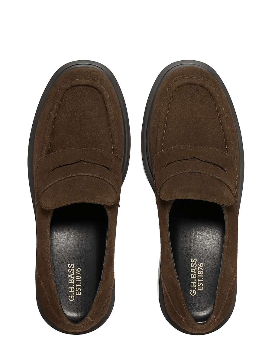 G.H. BASS - GH ALBANY II PENNY SUEDE - igapäevane stiil - chocolate - 2