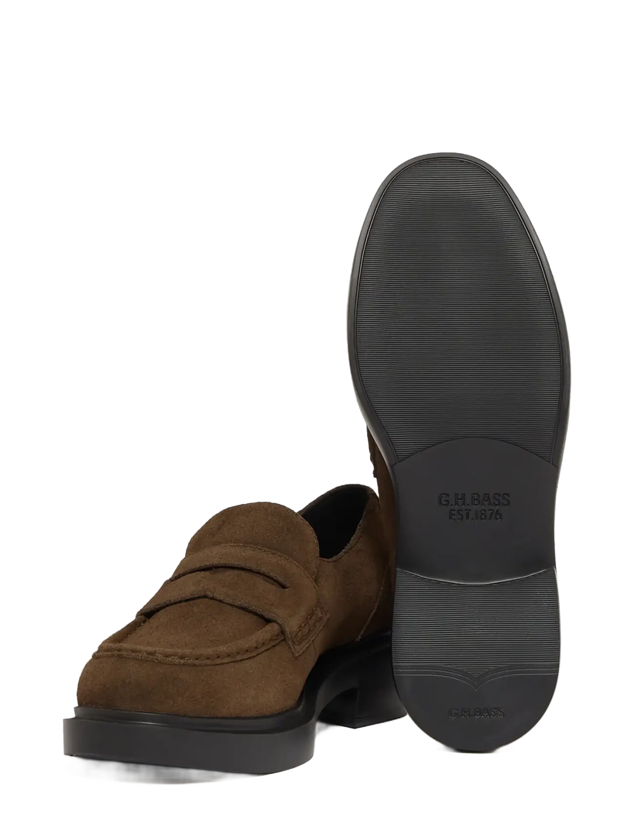 G.H. BASS - GH ALBANY II PENNY SUEDE - igapäevane stiil - chocolate - 3