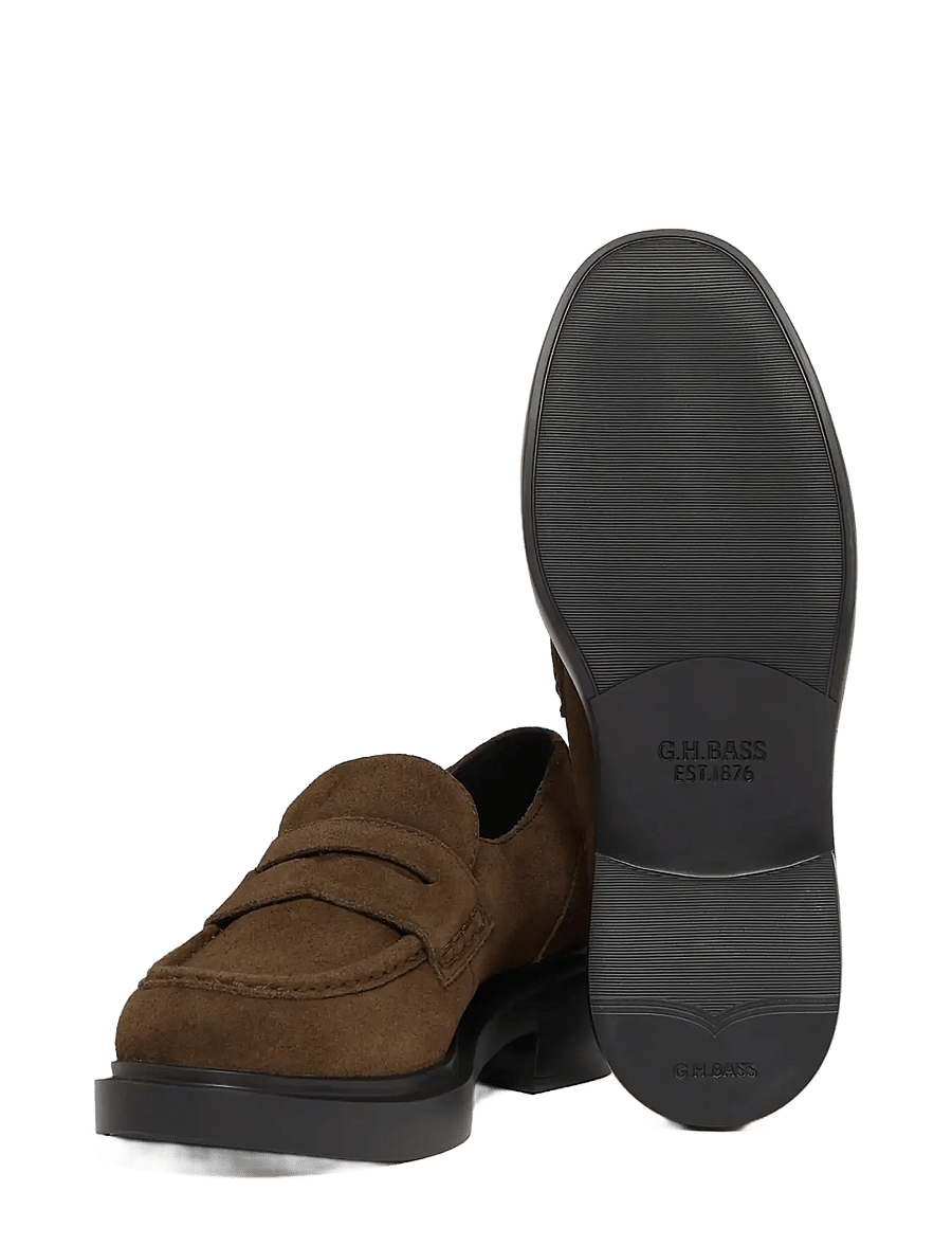 G.H. BASS - GH ALBANY II PENNY SUEDE - igapäevane stiil - chocolate - 3