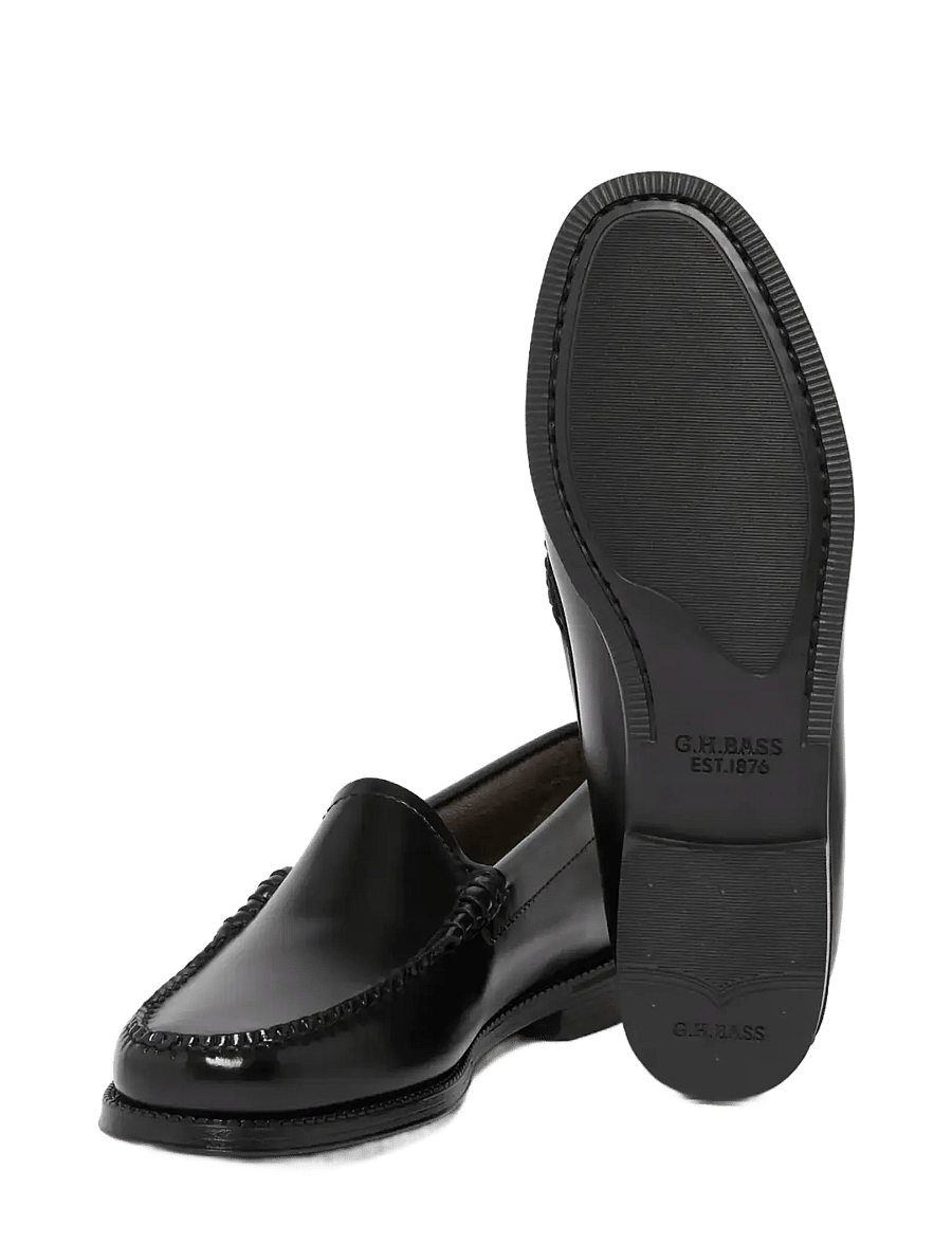 G.H. BASS - GH EASY WEEJUN VENETIAN - fashion trends - black lthr - 2