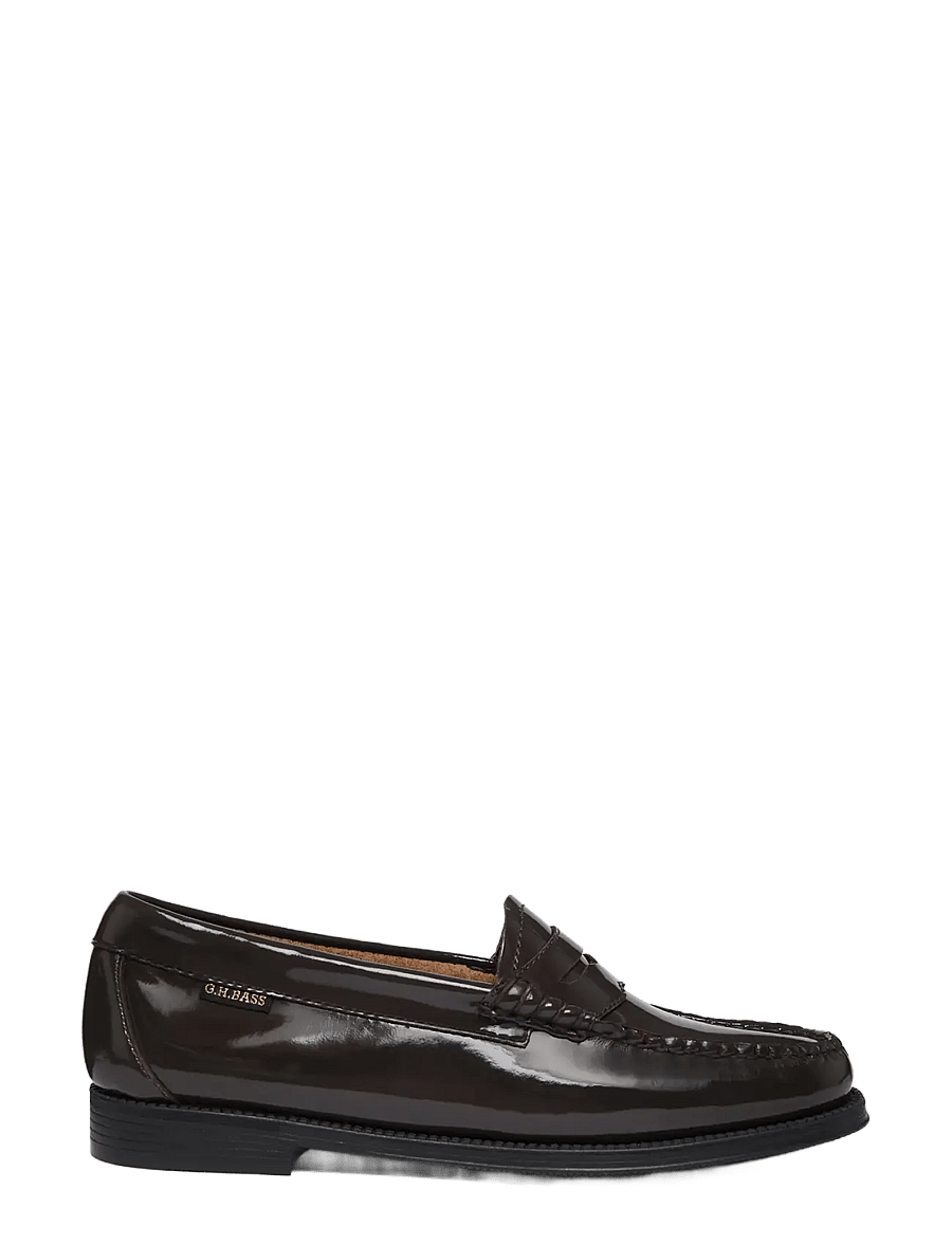 G.H. BASS - GH EASY WEEJUN PENNY SHINE - modetrends - chocolate-textured - 0