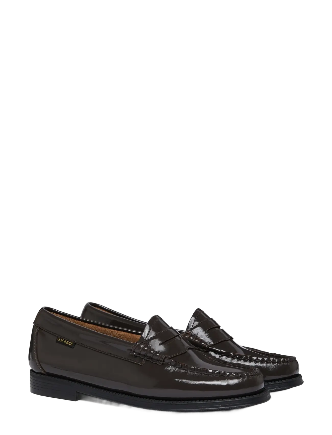 G.H. BASS - GH EASY WEEJUN PENNY SHINE - modetrends - chocolate-textured - 1