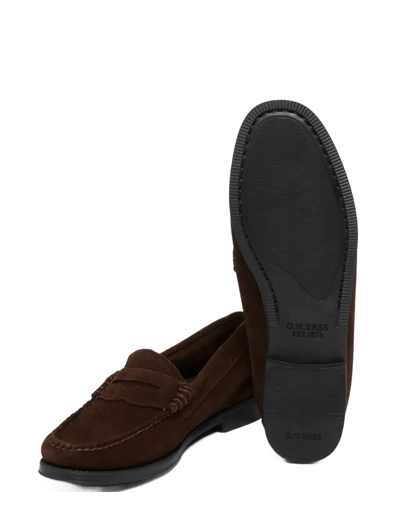 G.H. BASS - GH EASY WEEJUN PENNY SUEDE - moetrendid - chocolate suede - 2