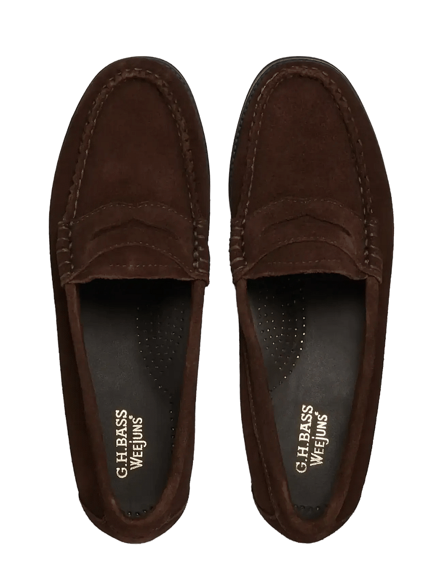 G.H. BASS - GH EASY WEEJUN PENNY SUEDE - moetrendid - chocolate suede - 3