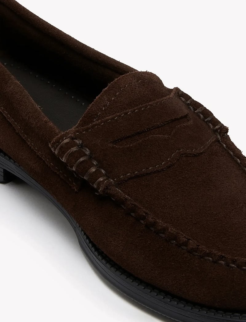 G.H. BASS - GH EASY WEEJUN PENNY SUEDE - særlige begivenheder - chocolate suede - 4