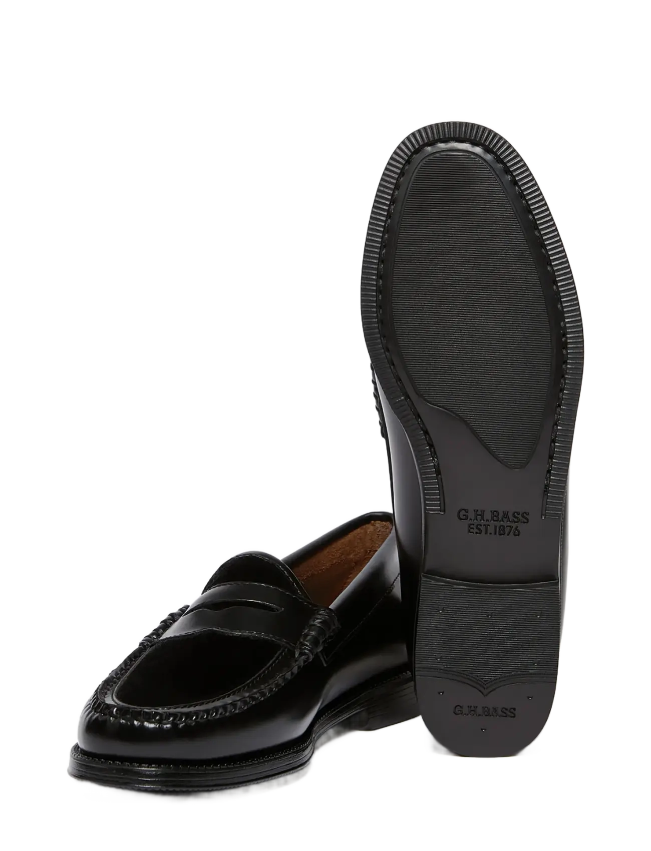 G.H. BASS - GH EASY WEEJUN PENNY VELVET - modetrends - black-textile-mono - 3