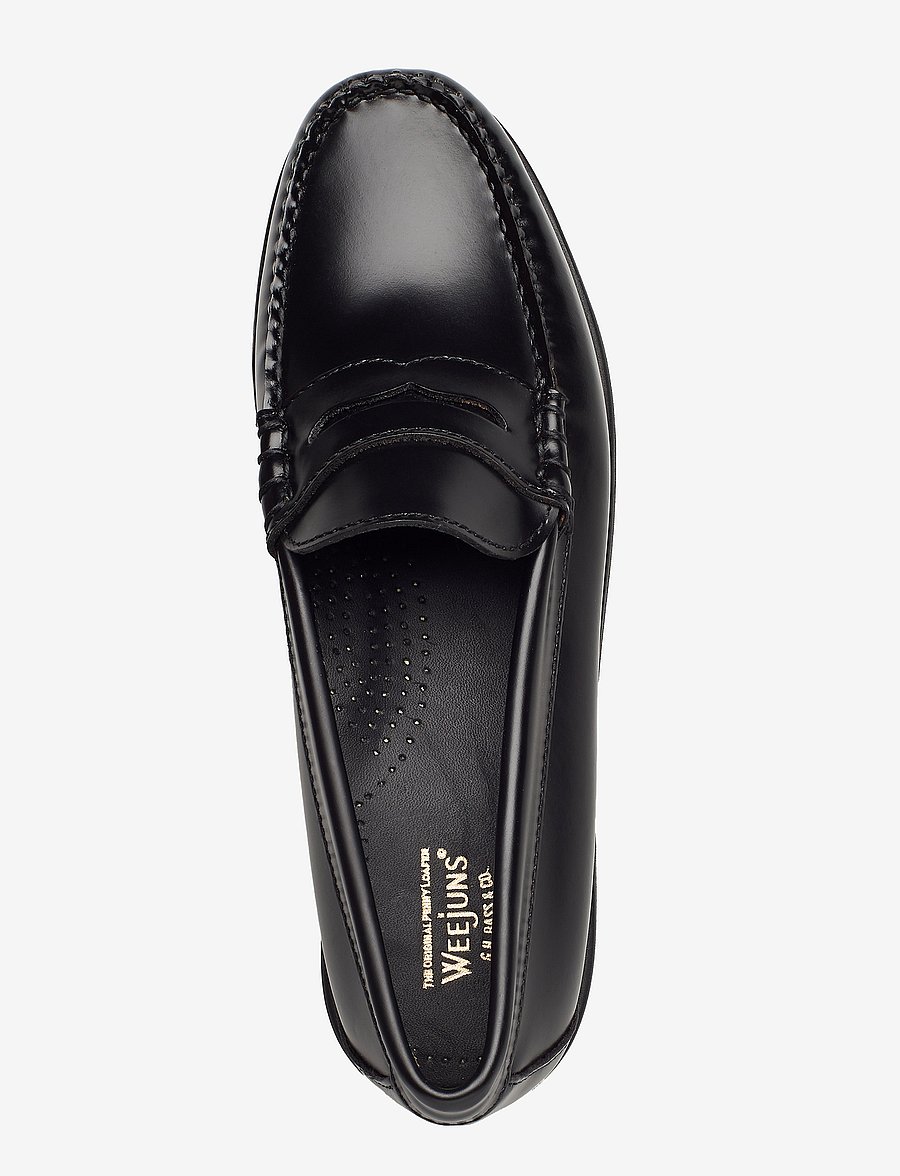 G.H. BASS - GH WEEJUNS 90S PENNY - mode trends - black lthr - 3