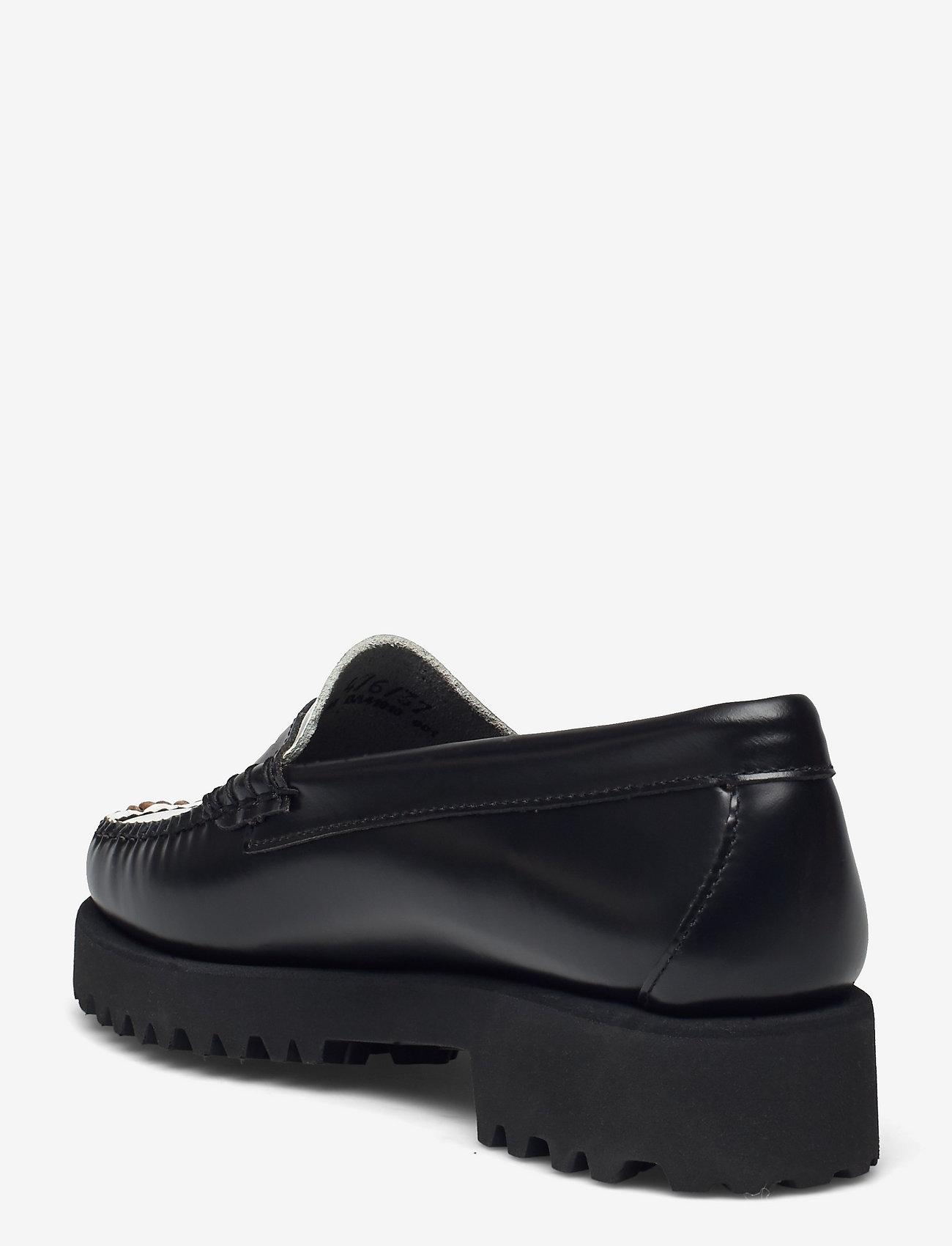 G.H. BASS - GH WEEJUNS 90S PENNY - black & white lthr - 2