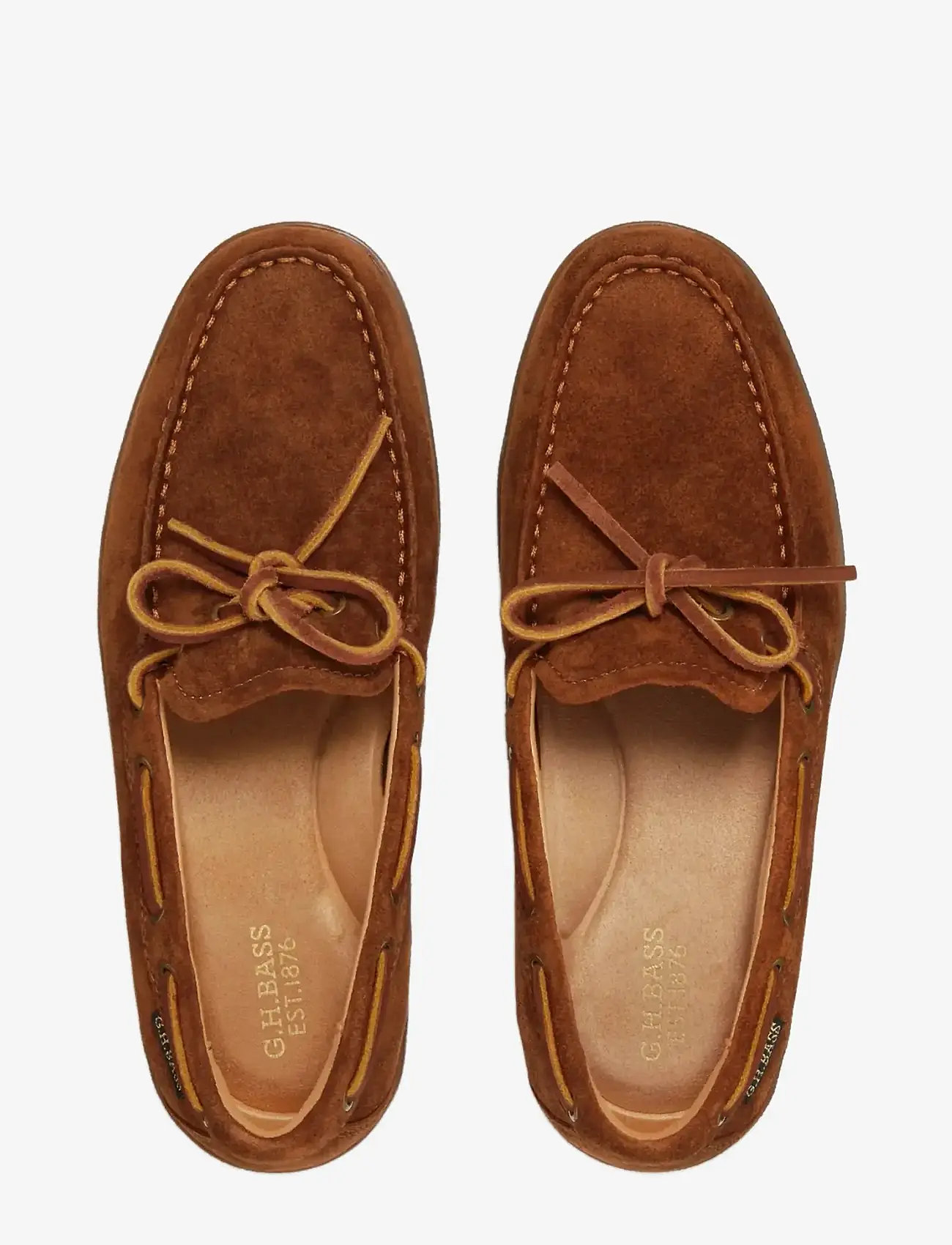 G.H. BASS - GH WILTON DRIVER DECKER - purjekingad - mid brown suede - 3