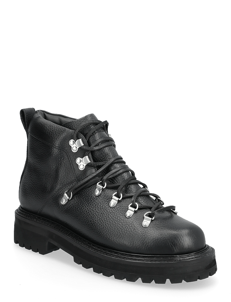 G.H. BASS - GH MASON ALPINE BOOT - schnürboots - black textured lthr - 0