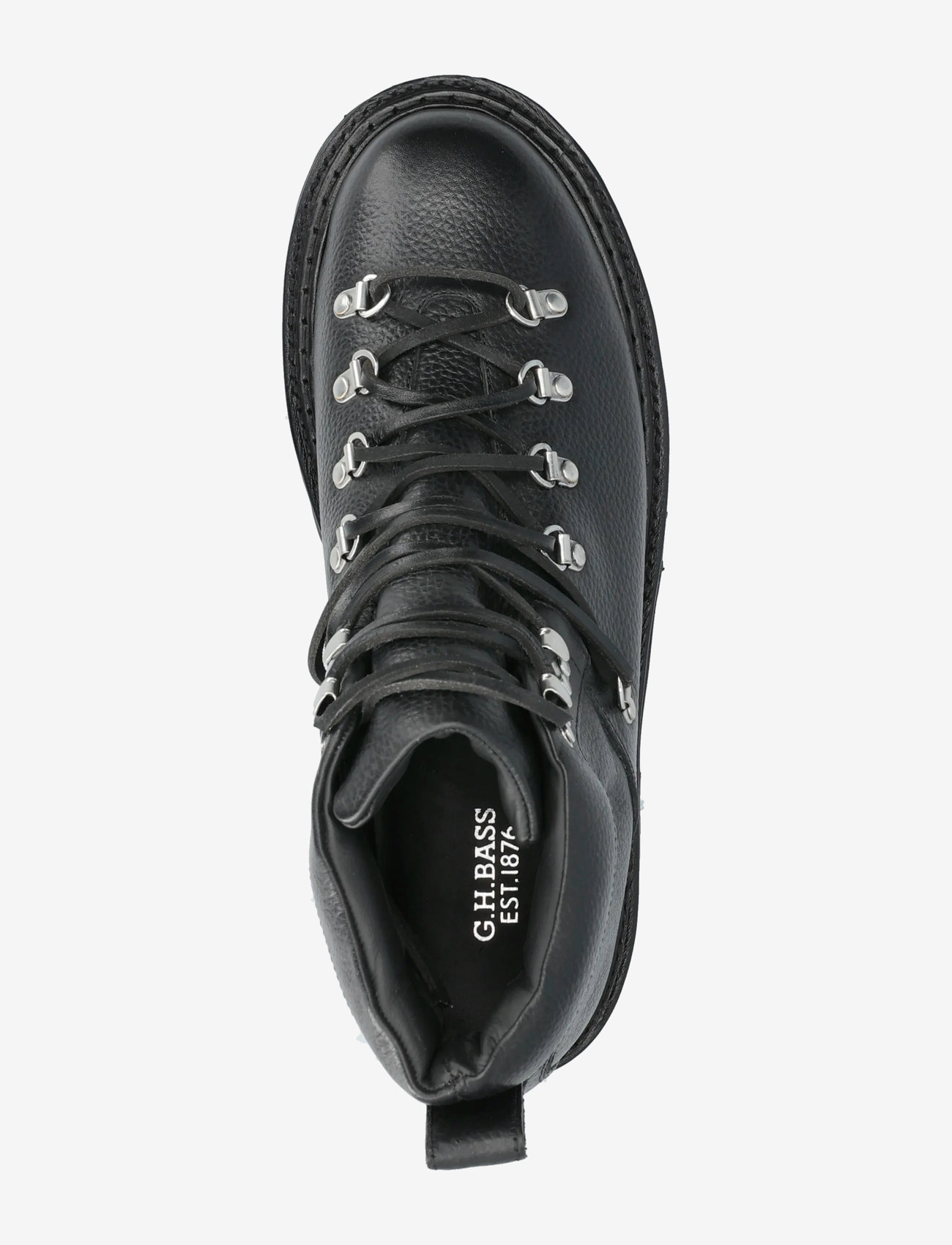 G.H. BASS - GH MASON ALPINE BOOT - laced boots - black textured lthr - 3