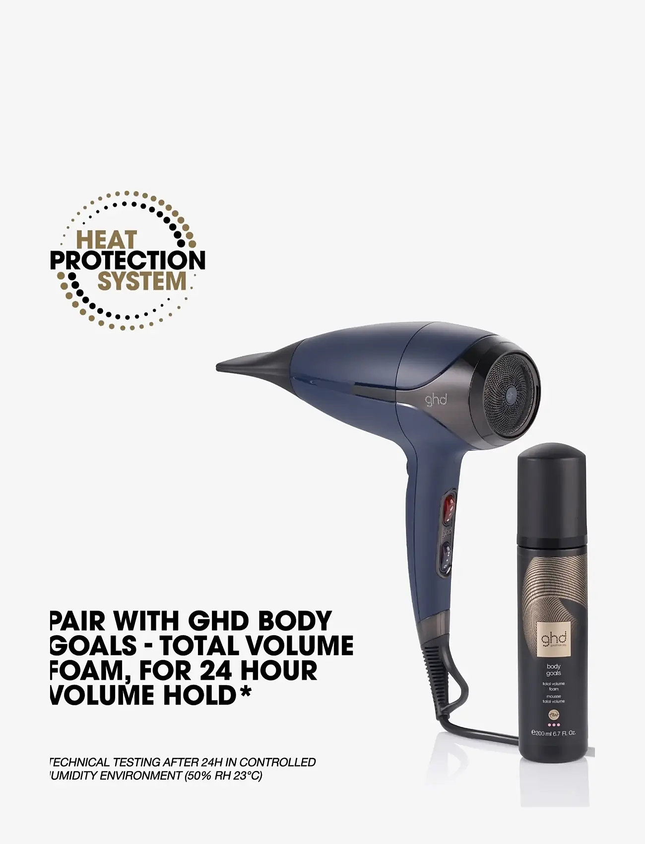 ghd - ghd Helios - Hair Dryer Navy - styling værktøjer - navy blue - 5