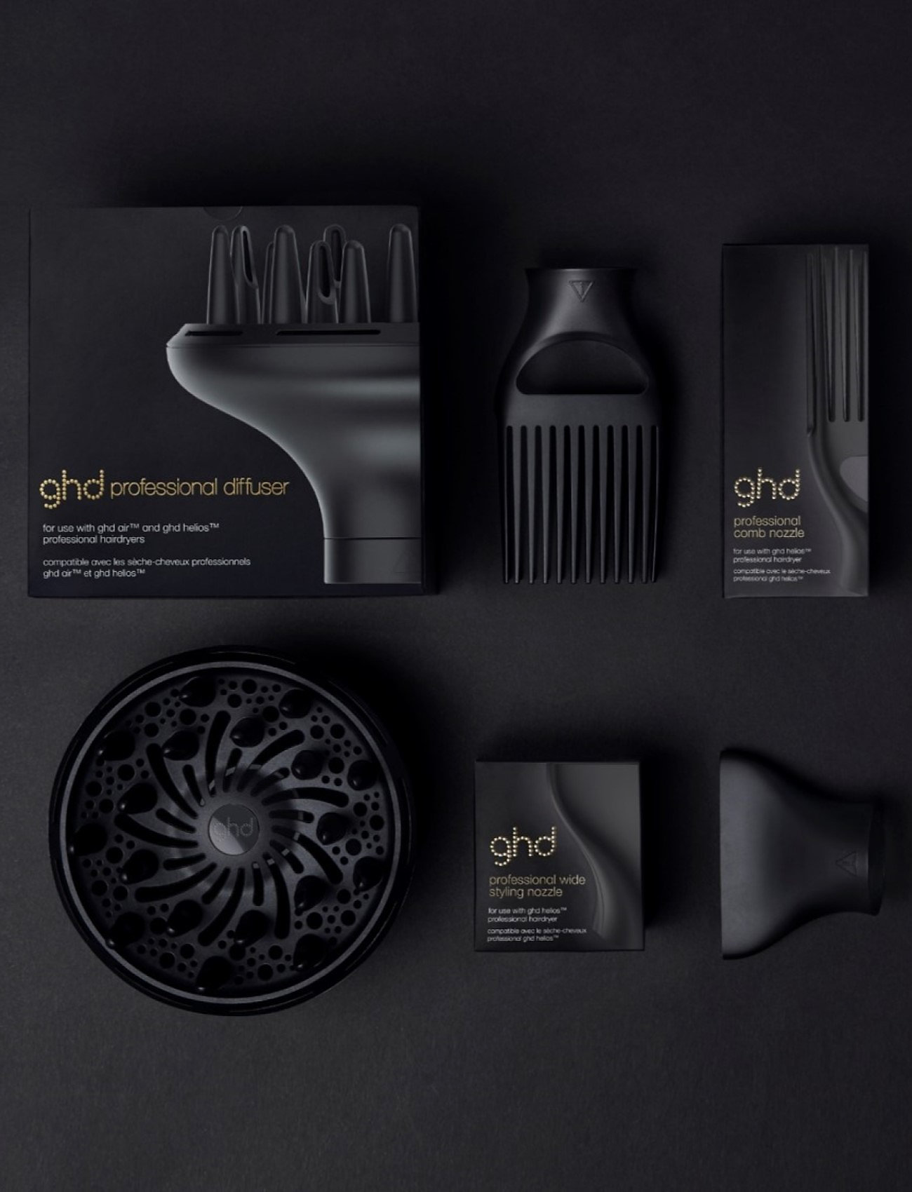 ghd - ghd Professional Comb Nozzle - hårtørrere - black - 3