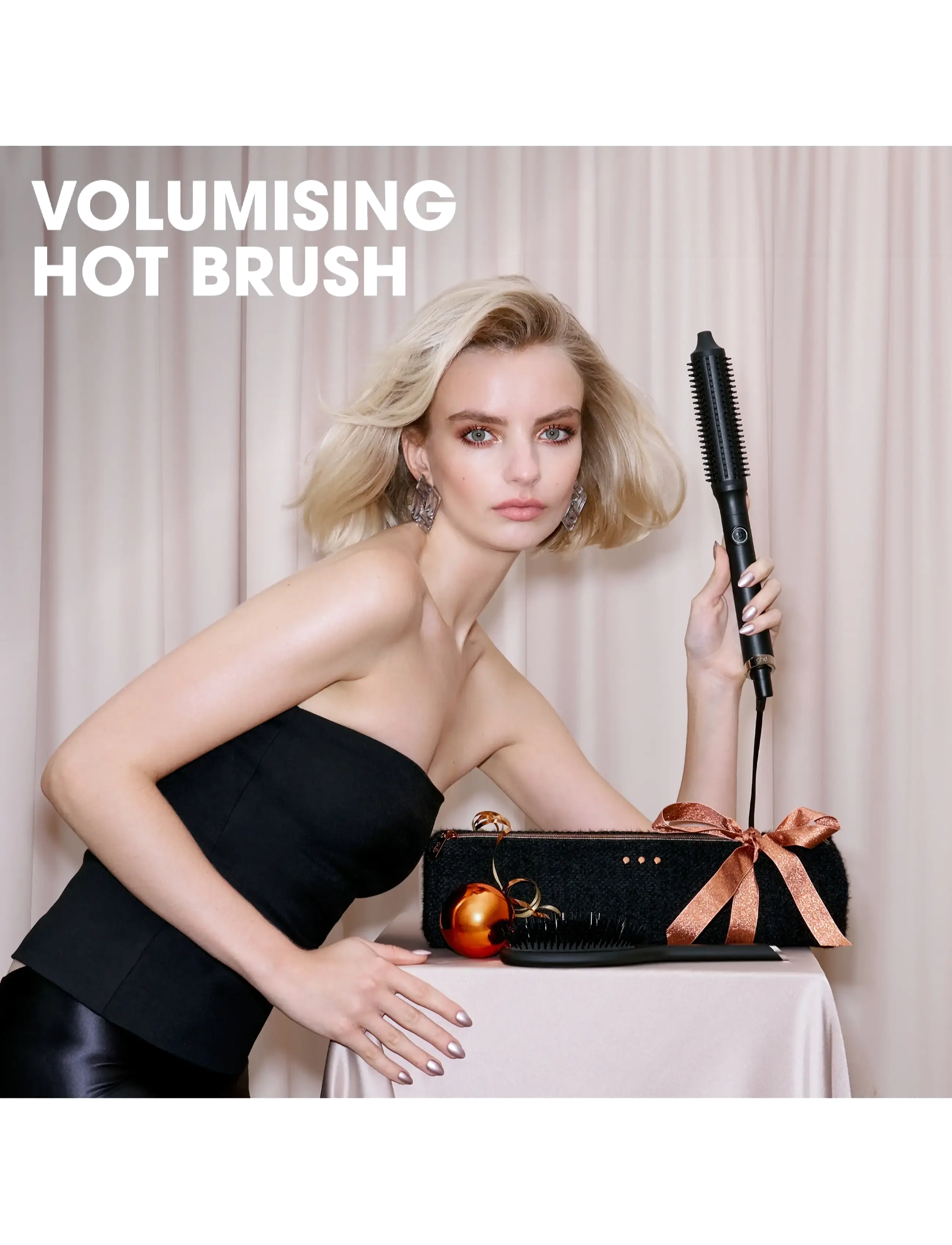 ghd - ghd Rise Volumising Hot Brush - Festive Gift Set in Black - gåvoset - no color - 3