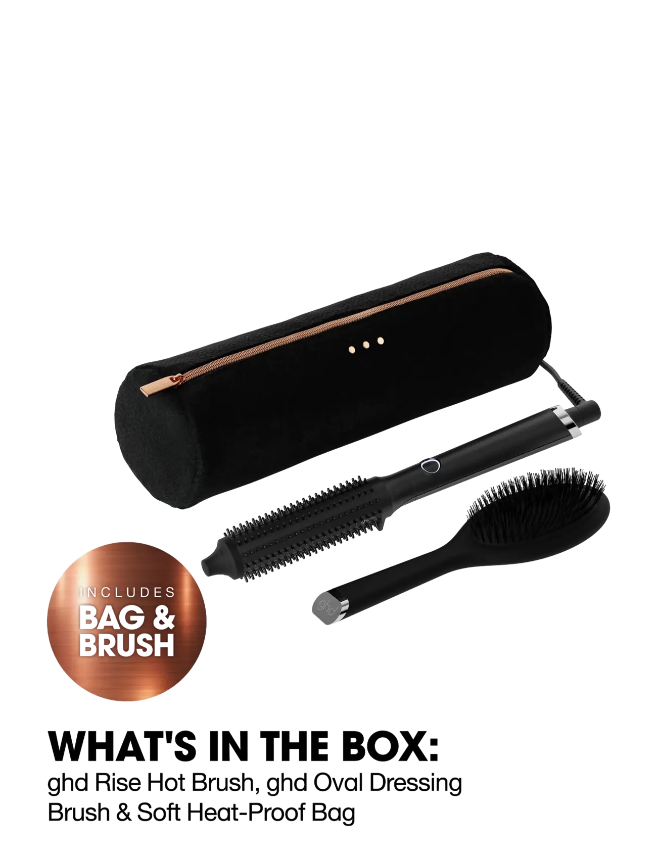 ghd - ghd Rise Volumising Hot Brush - Festive Gift Set in Black - gåvoset - no color - 5