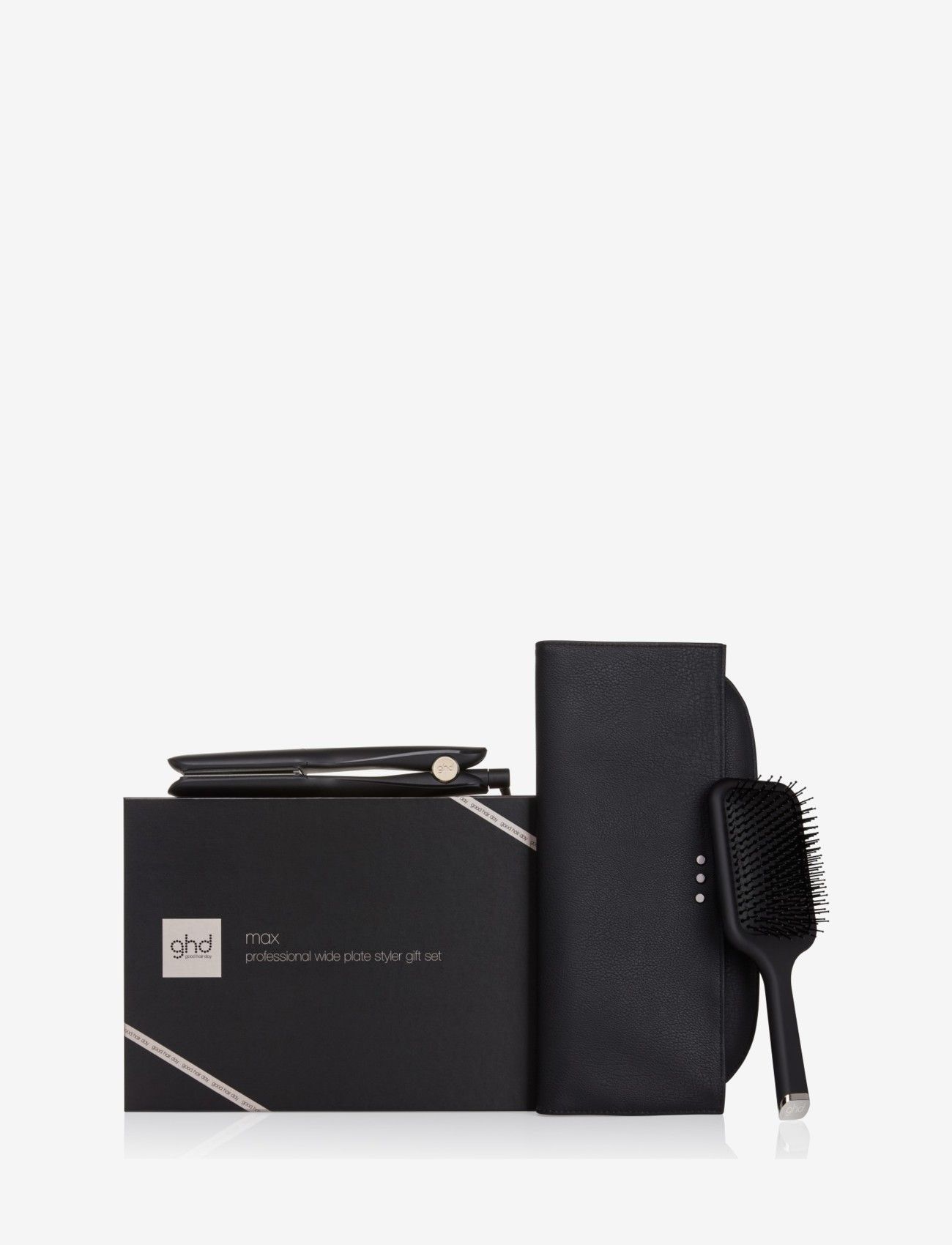 ghd - GHD MAX WIDE PLATE STYLER GIFT SET IN BLACK - clear - 0