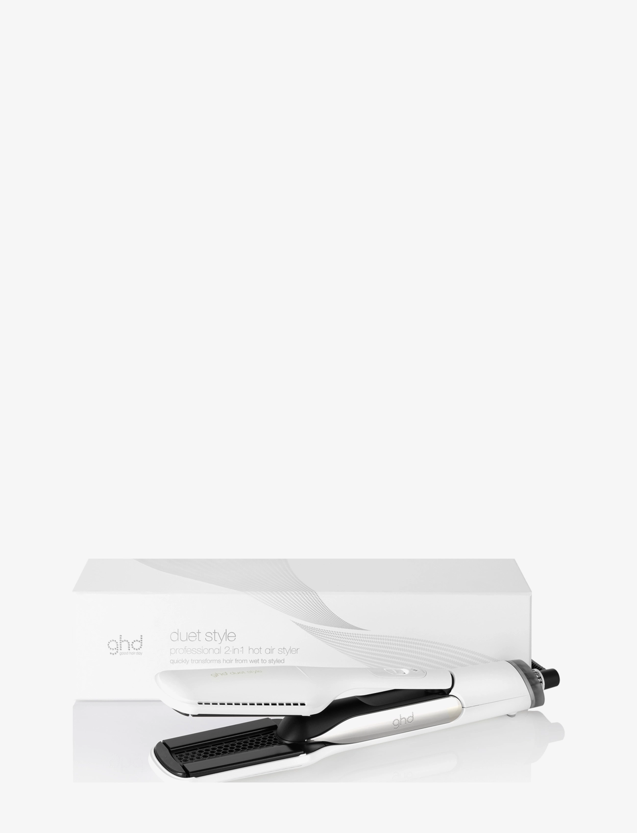 ghd Duet Style 2-In-1 Hot Air Styler White, Glattejern, Hvid, Str: ONE SIZE