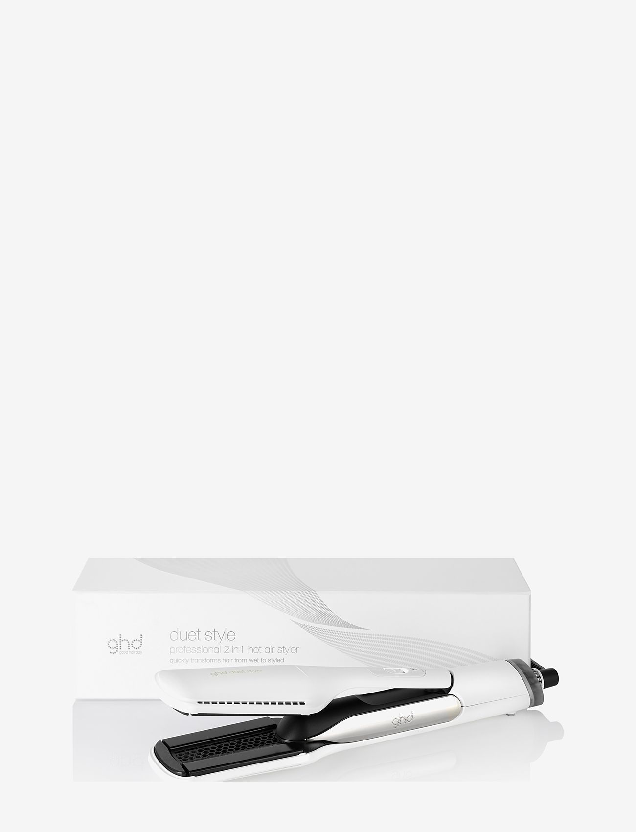 ghd - ghd Duet Style - 2-in-1 Hot Air Styler White - plattång - white - 1