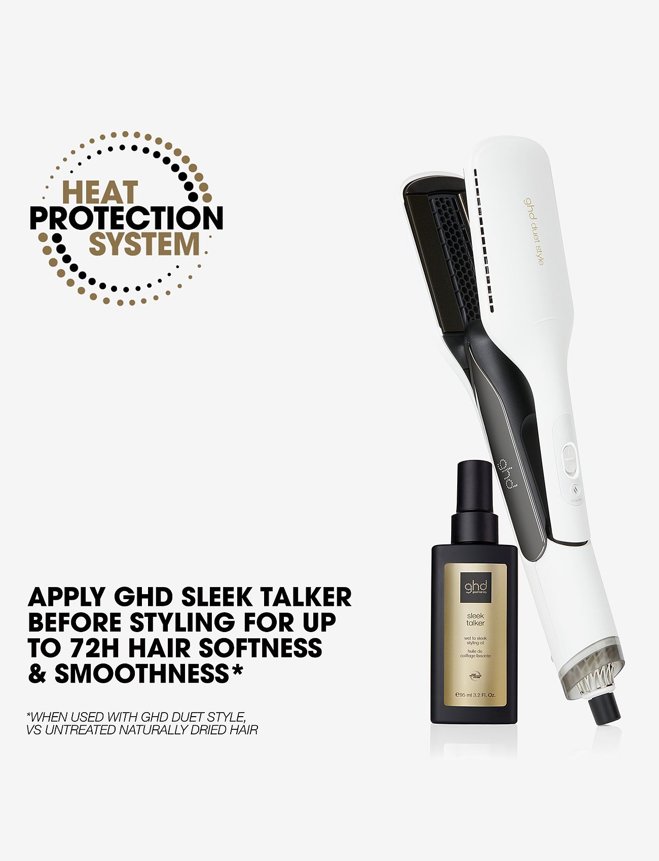ghd - ghd Duet Style - 2-in-1 Hot Air Styler White - plattång - white - 4