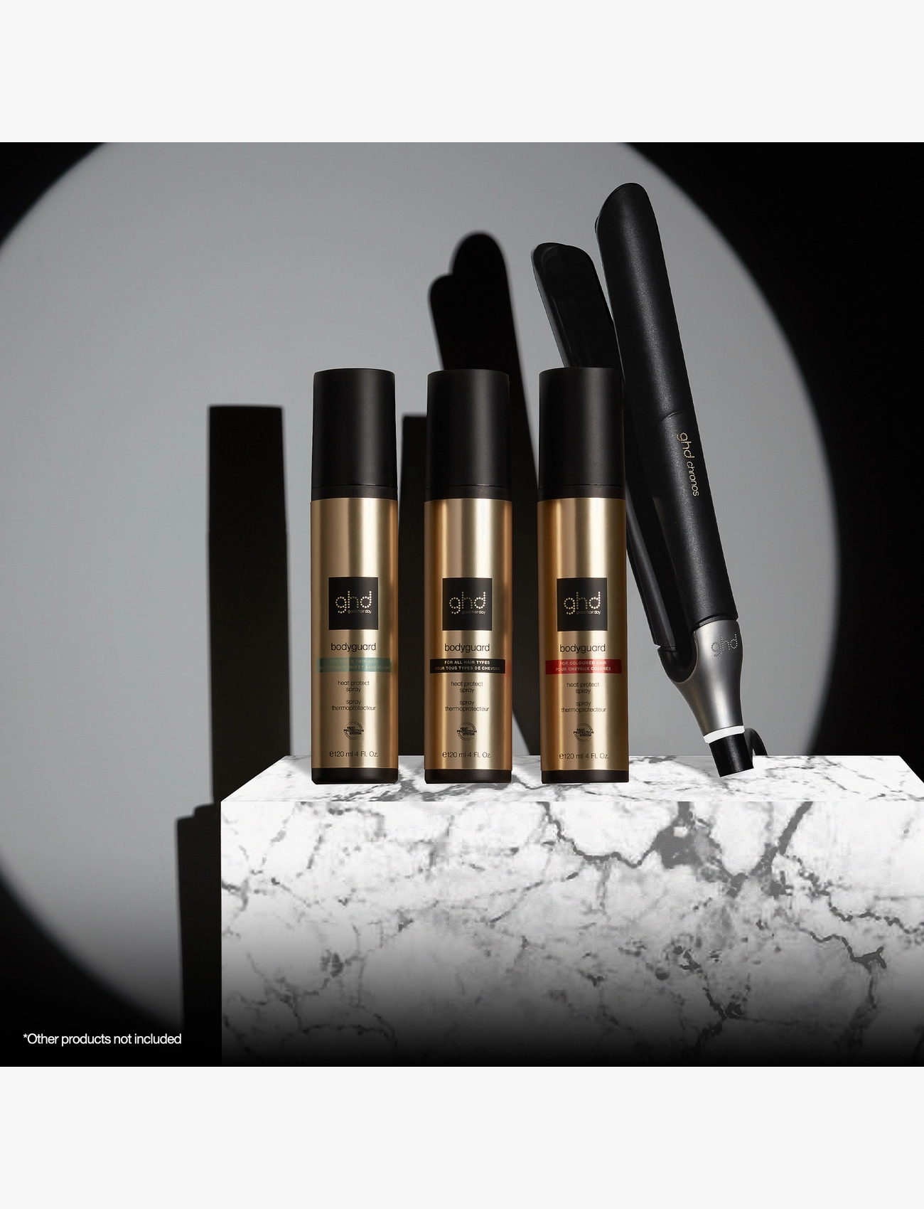 ghd - ghd Bodyguard - Heat Protect Spray 120ml - värmeskydd - no colour - 5