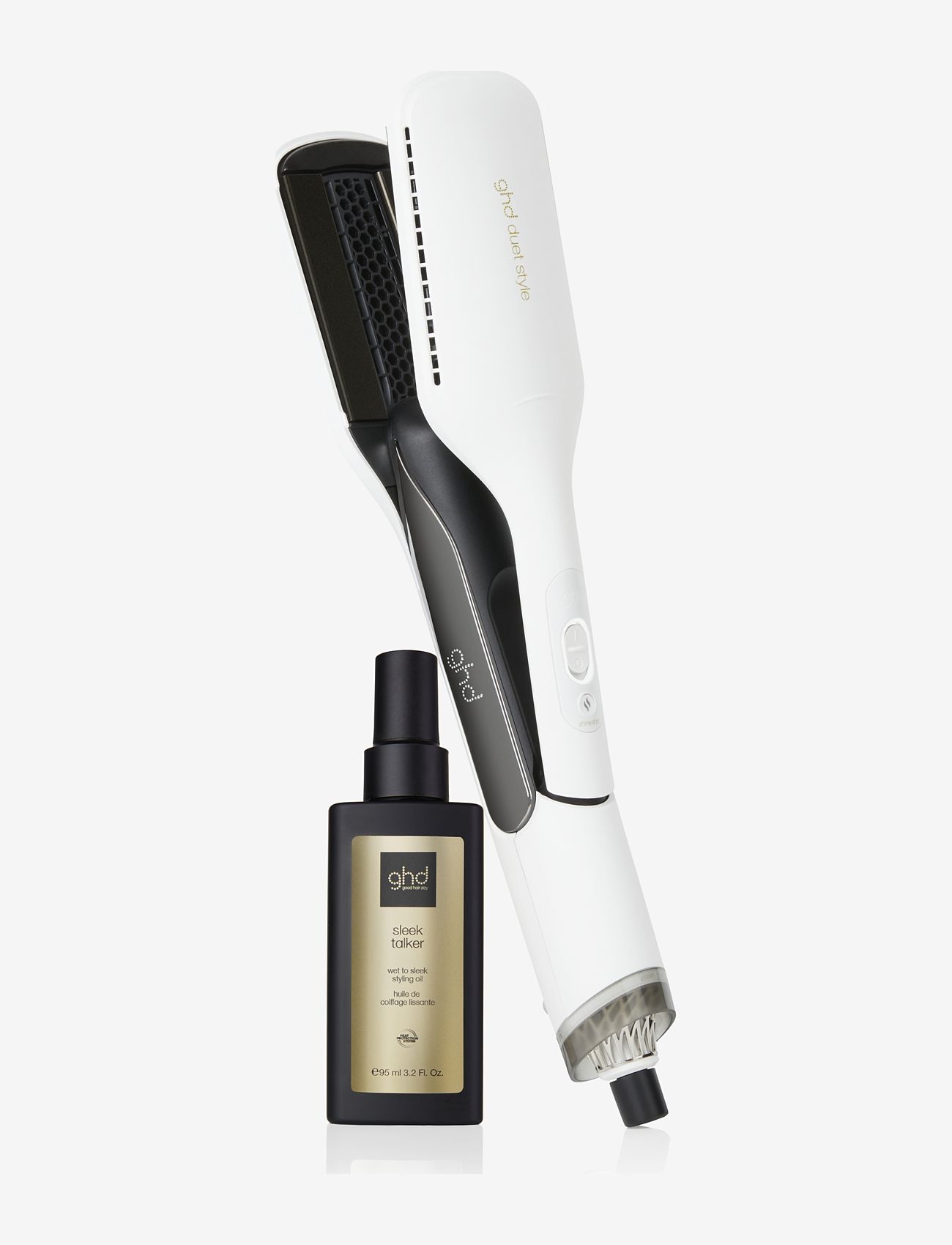 ghd - ghd Sleek Talker - Wet To Sleek Styling Oil 95 ml - hårolie - clear - 1