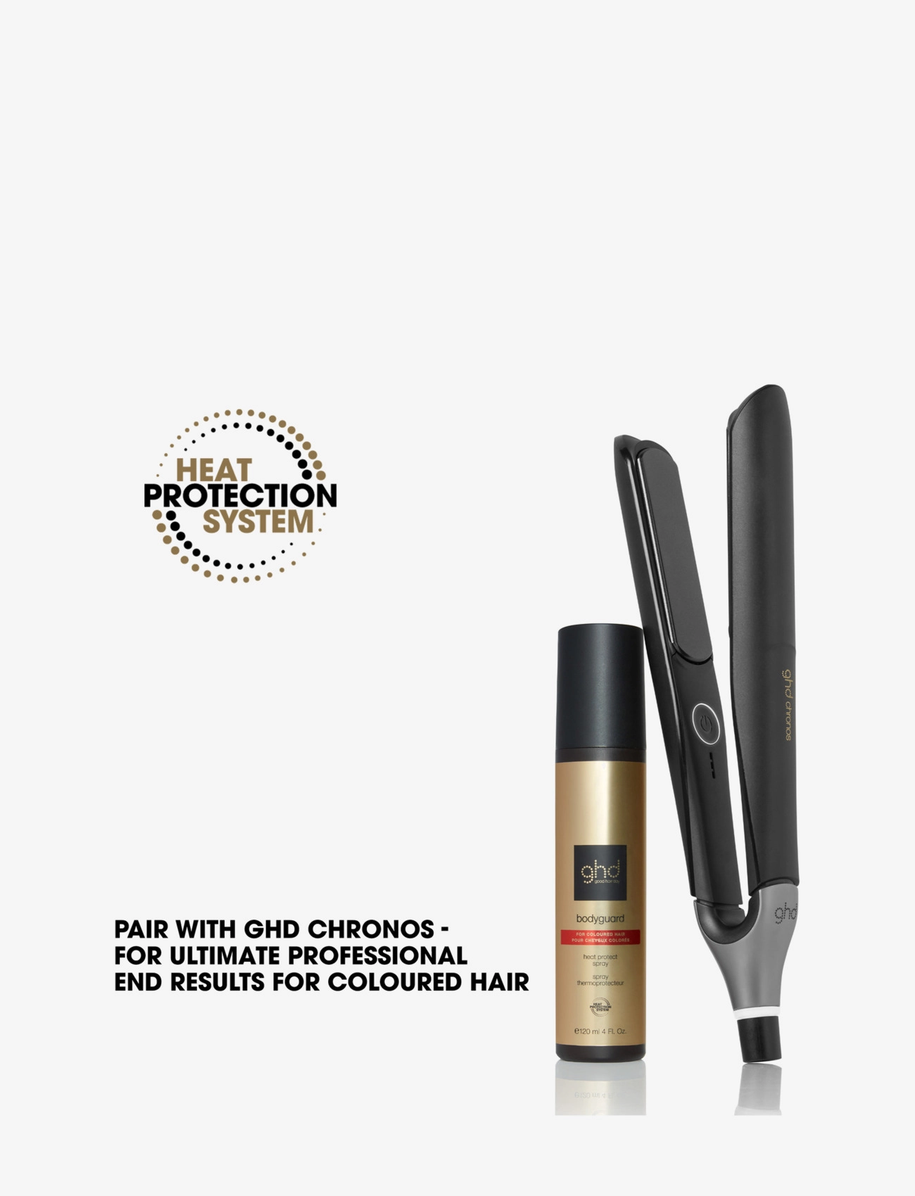 ghd - ghd Bodyguard - Heat Protect Spray For Coloured Hair 120ml - varmebeskyttelse - n/a - 2