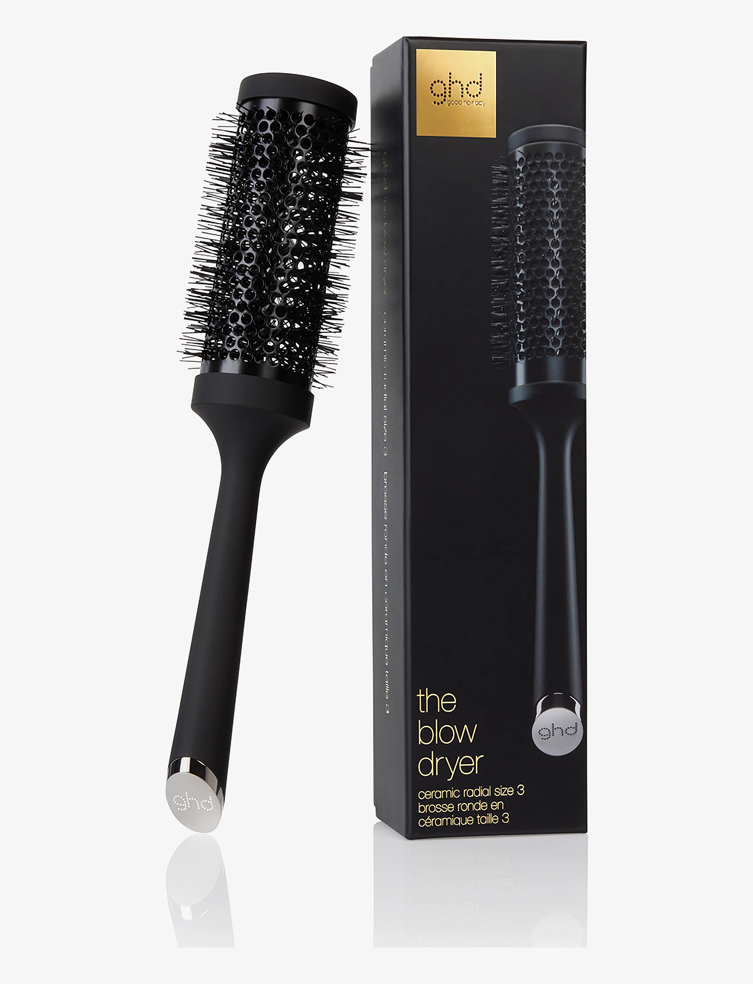 ghd Ghd The Blow Dryer Ceramic Brush 45Mm, Size 3, 45 MM, Black, Hårbørster Og Kamme > Rundbørste, Dame