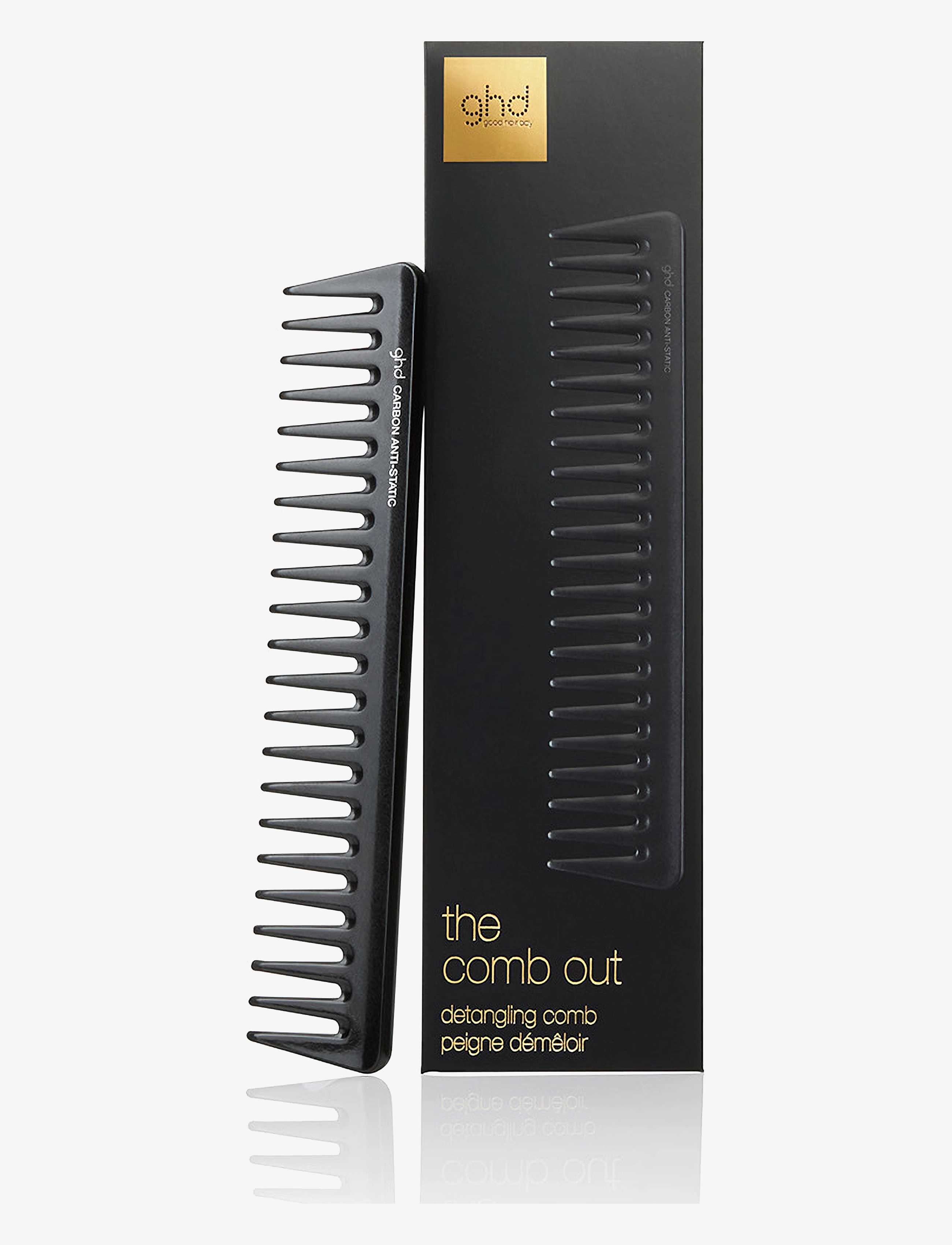 ghd The Comb Out Detangling Comb, Kam og børste, Sort, Str: ONE SIZE