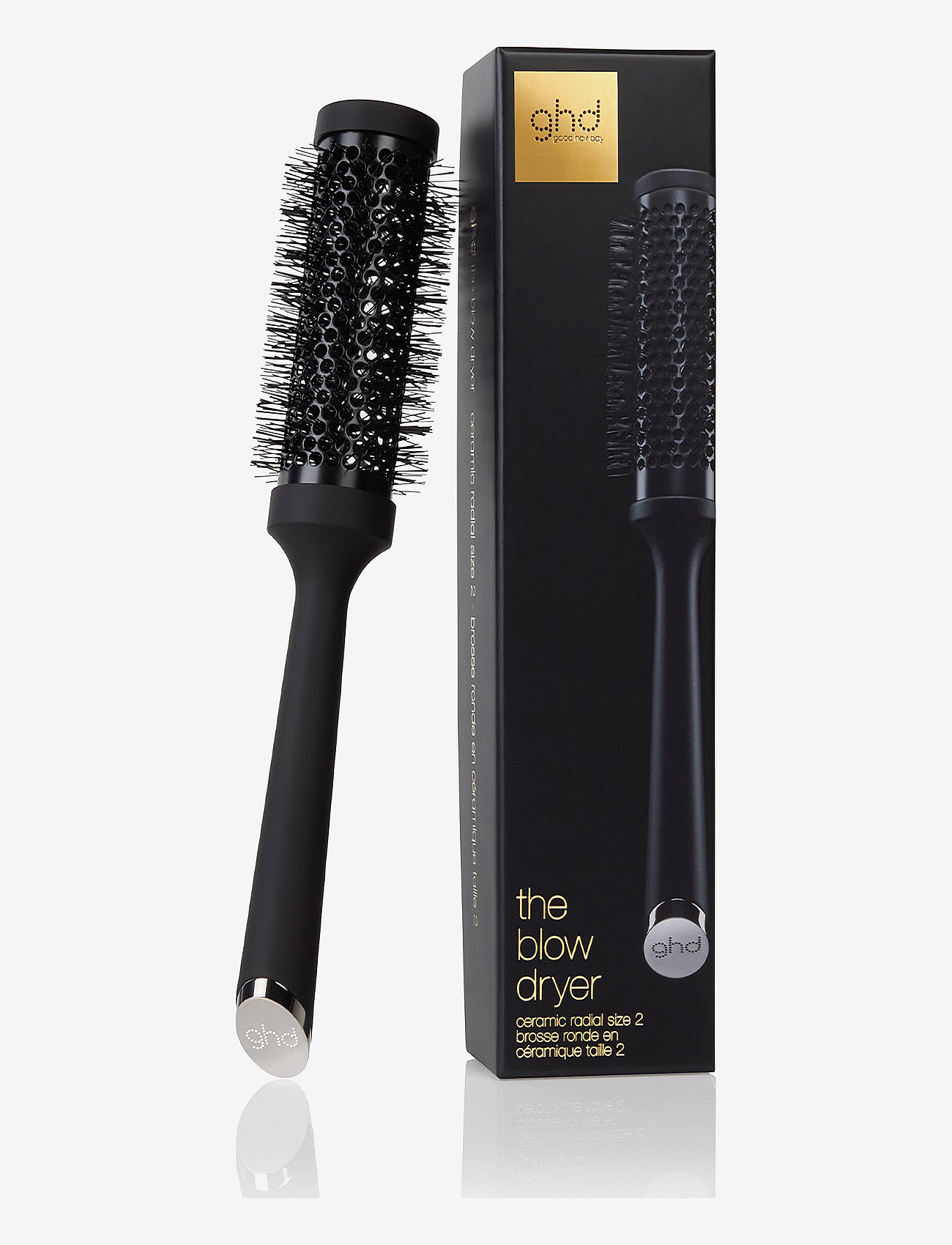 ghd - ghd The Blow Dryer Ceramic Brush 35mm, size 2 - Ümmargused harjad - black - 0