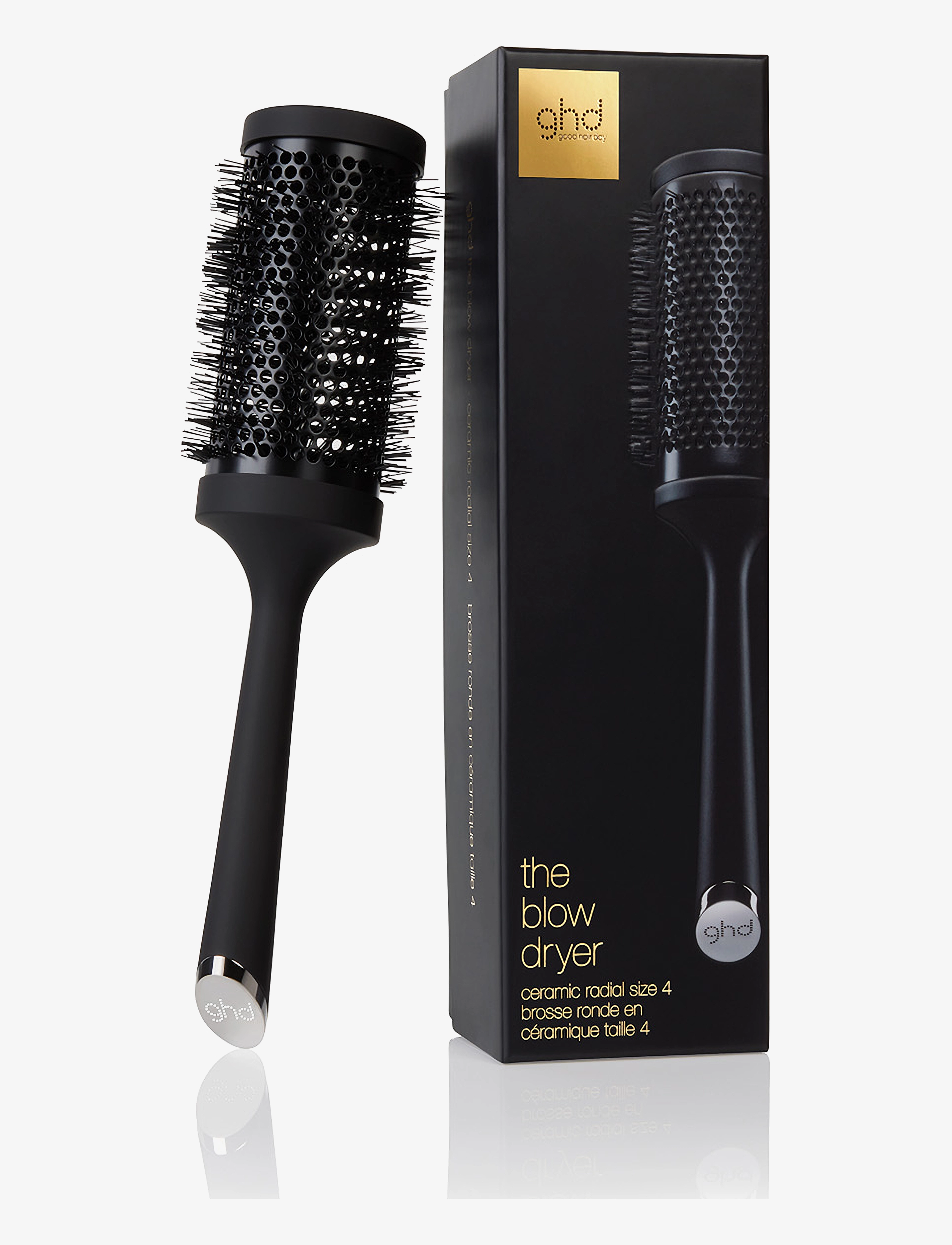 ghd Ghd The Blow Dryer Ceramic Brush 55Mm, Size 4, 55 MM, Black, Hårbørster Og Kamme > Rundbørste, Dame
