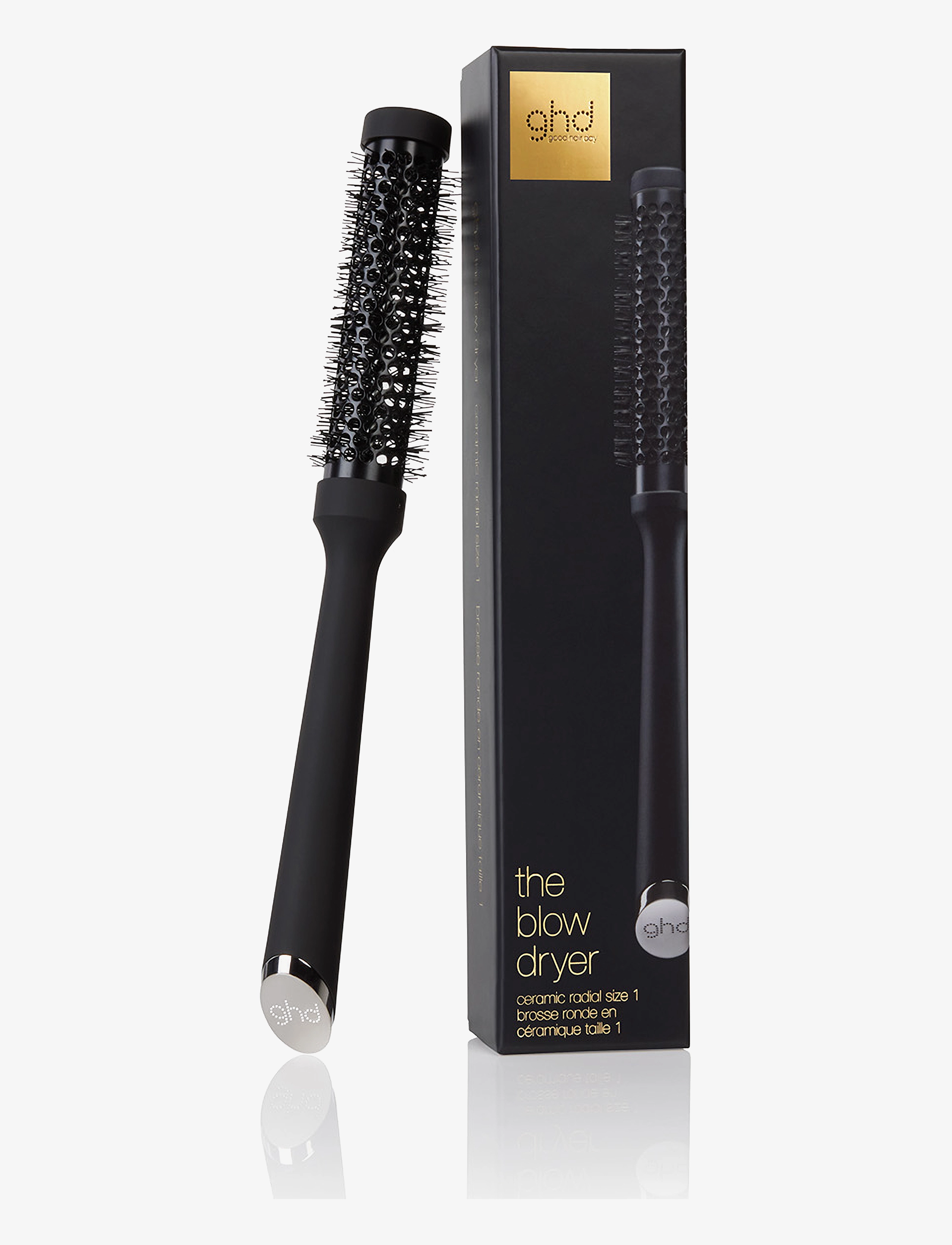 ghd Ghd The Blow Dryer Ceramic Brush 25Mm, Size 1, 25 MM, Black, Hårbørster Og Kamme > Rundbørste, Dame