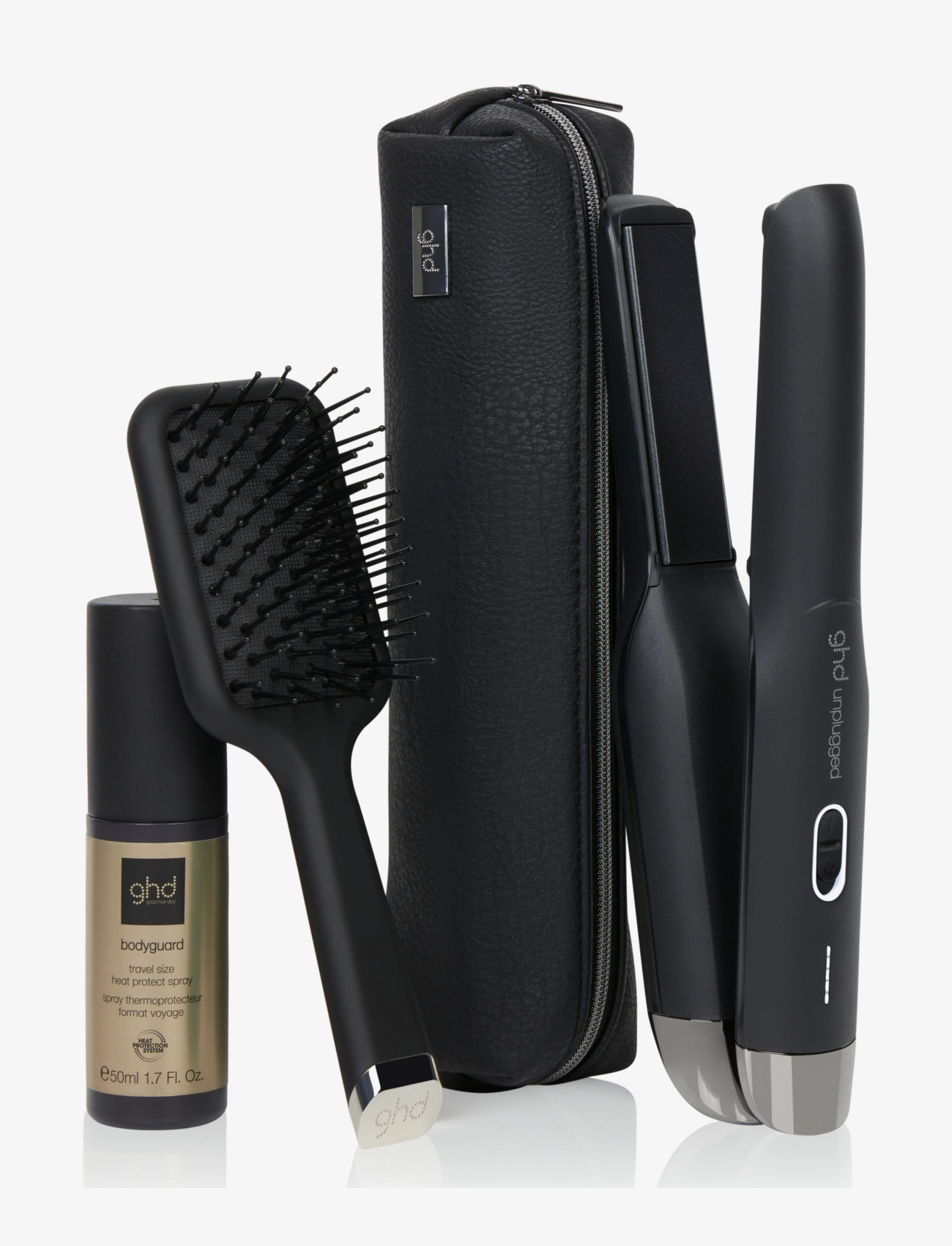 ghd - GHD UNPLUGGED STYLER, MINI BRUSH, MINI HPS & CASE GIFT SET - clear - 1