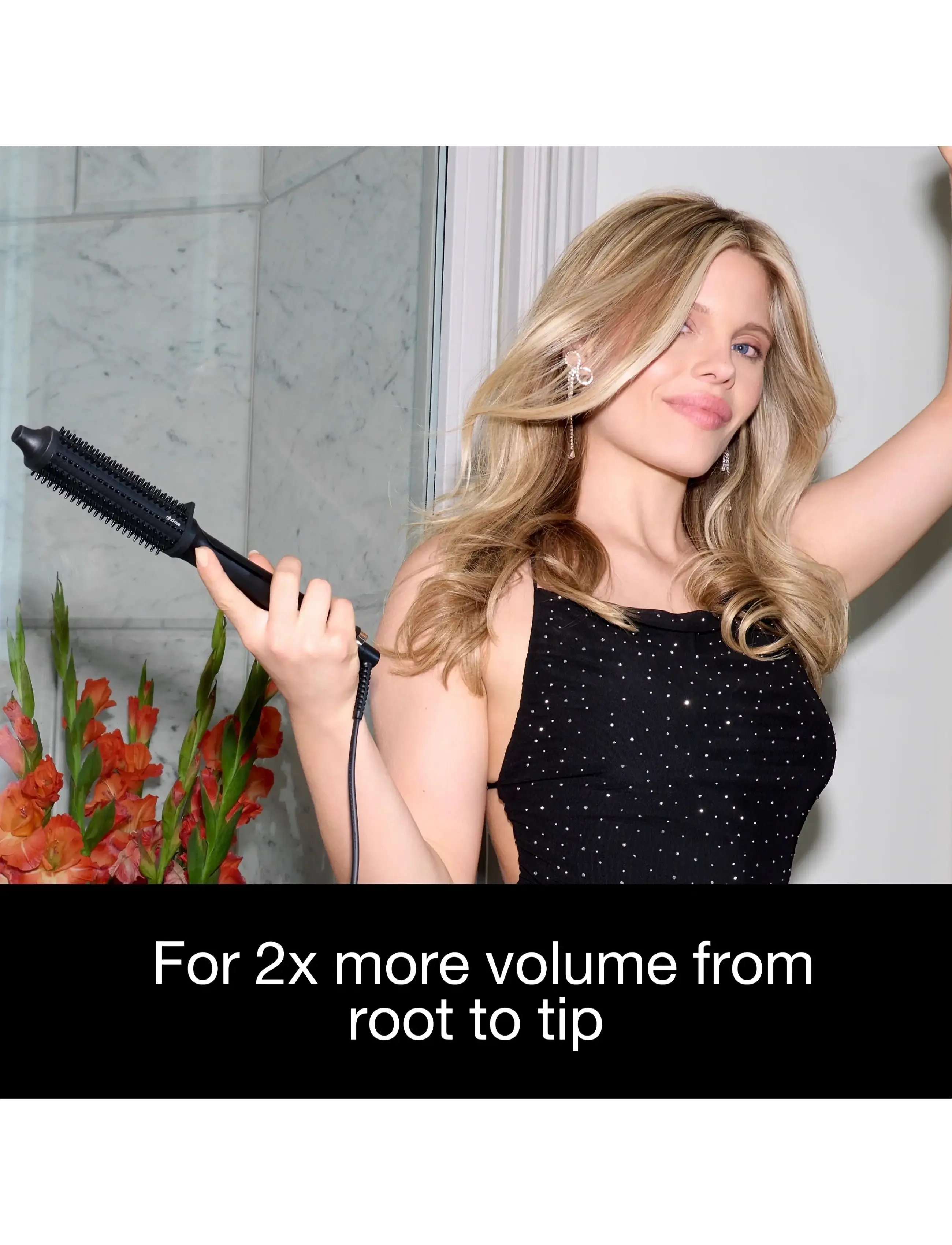 ghd - ghd Rise - Volumising Hot Brush - lämpöharjat - black - 5