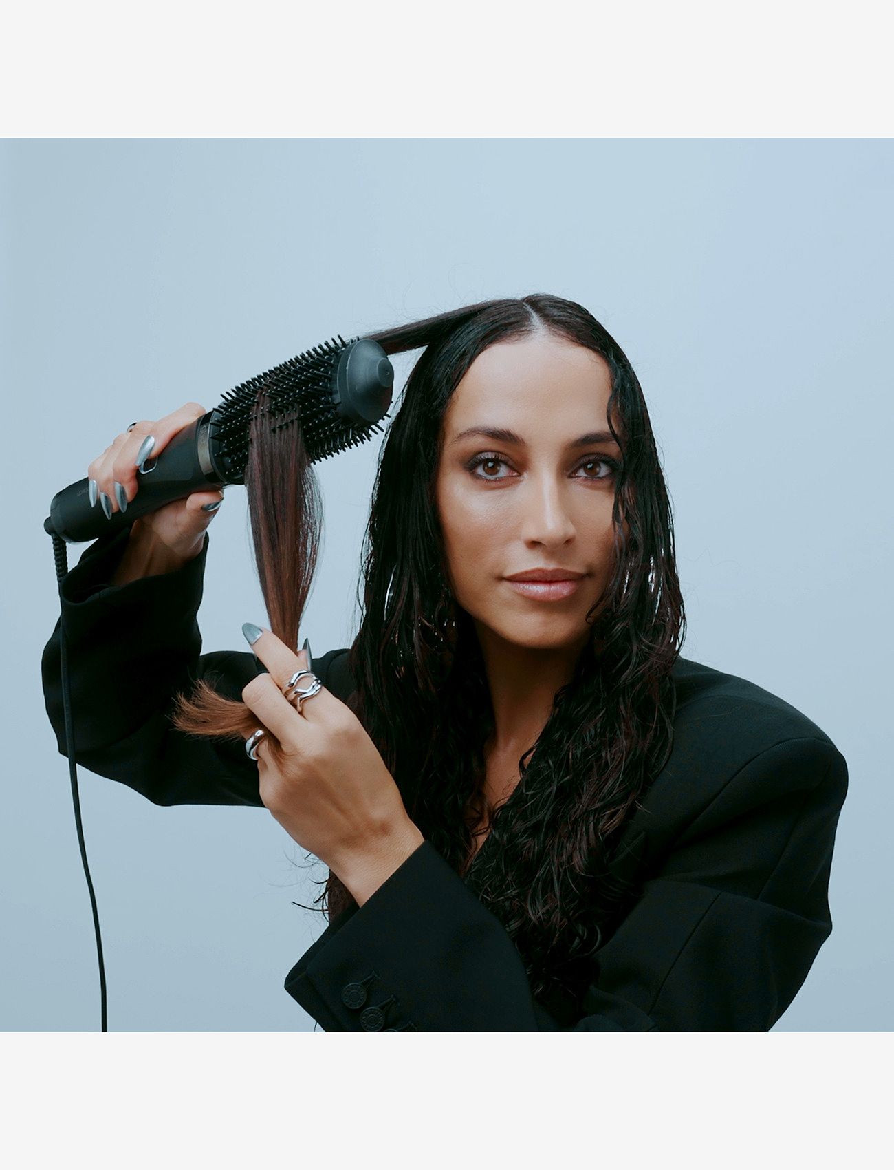 ghd - ghd Duet Blow Dry - 2-in-1 Hair Dryer Brush Black - värmeborste - black - 4