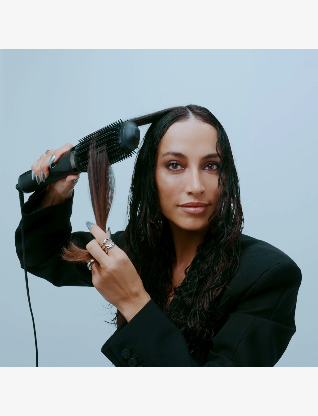ghd - ghd Duet Blow Dry - 2-in-1 Hair Dryer Brush Black - varmebørster - black - 4