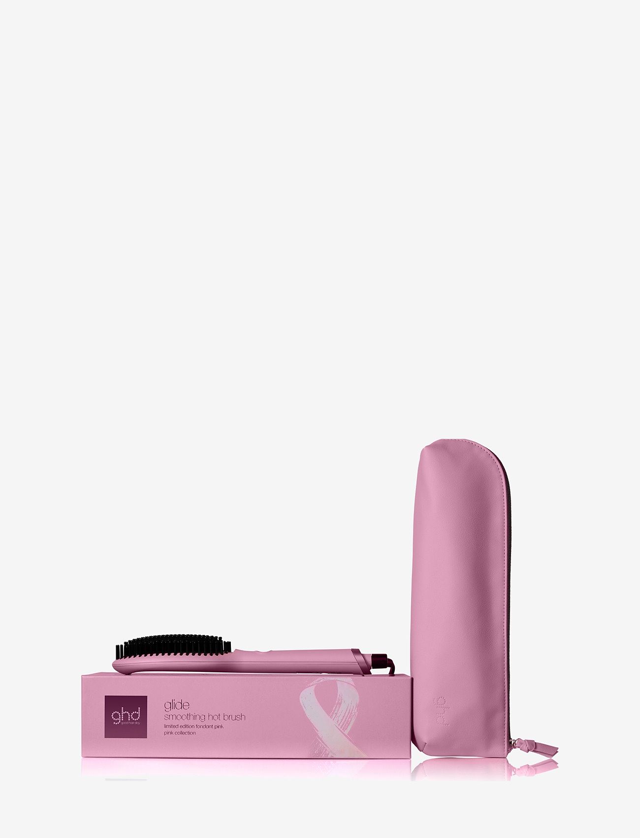 ghd - ghd Glide Smoothening Hot Brush Pink Limited Edition - värmeborste - pink - 1