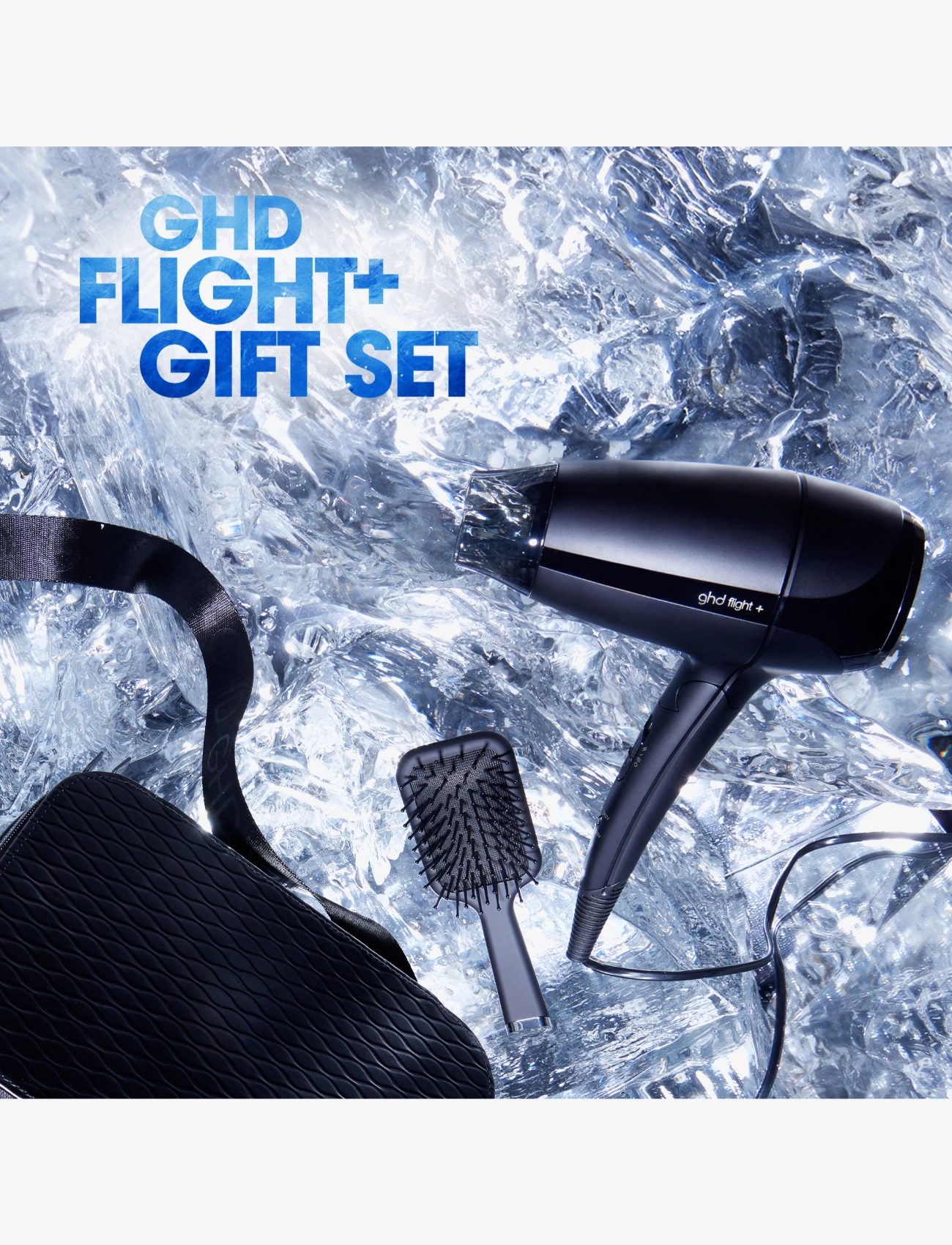 ghd - ghd Flight+ Christmas Gift Set - Travel Hair Dryer - black - 4