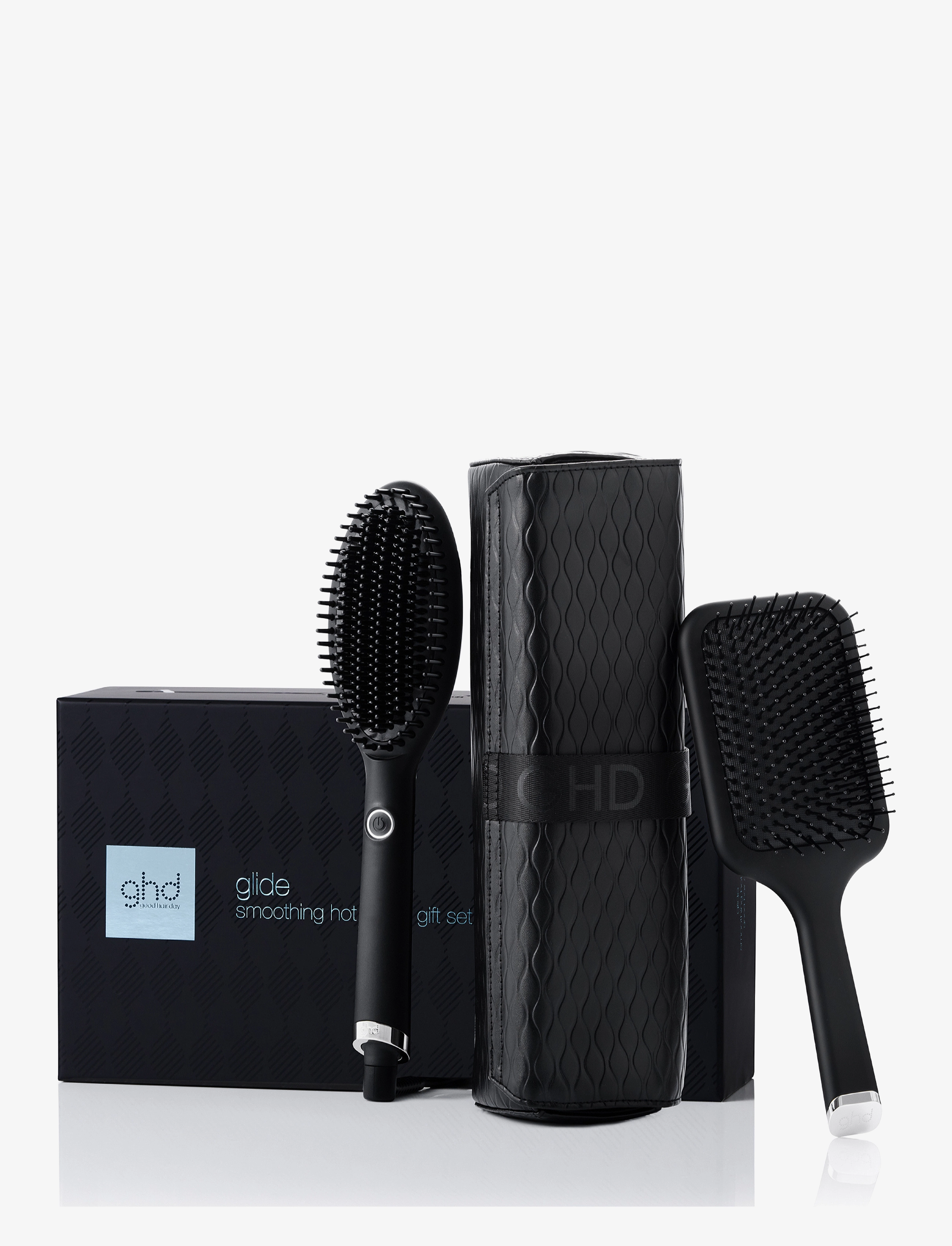 ghd - ghd Glide Gift Set - Smoothing Hot Brush - giftset - black - 2