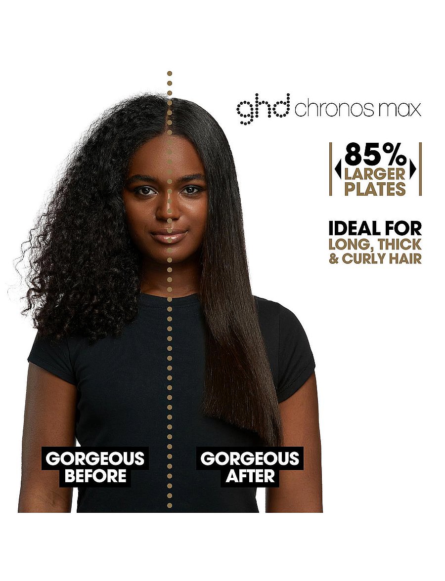 ghd - ghd Chronos Max - Wide Plate Hair Straightener Black - sirgendajad - black - 0