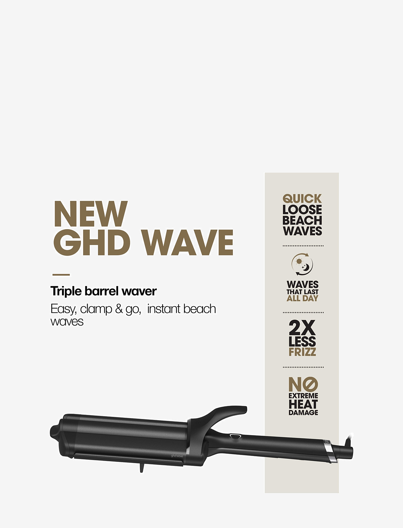 ghd - ghd Wave - Professional Triple Barrel Waver - locktång - black - 2