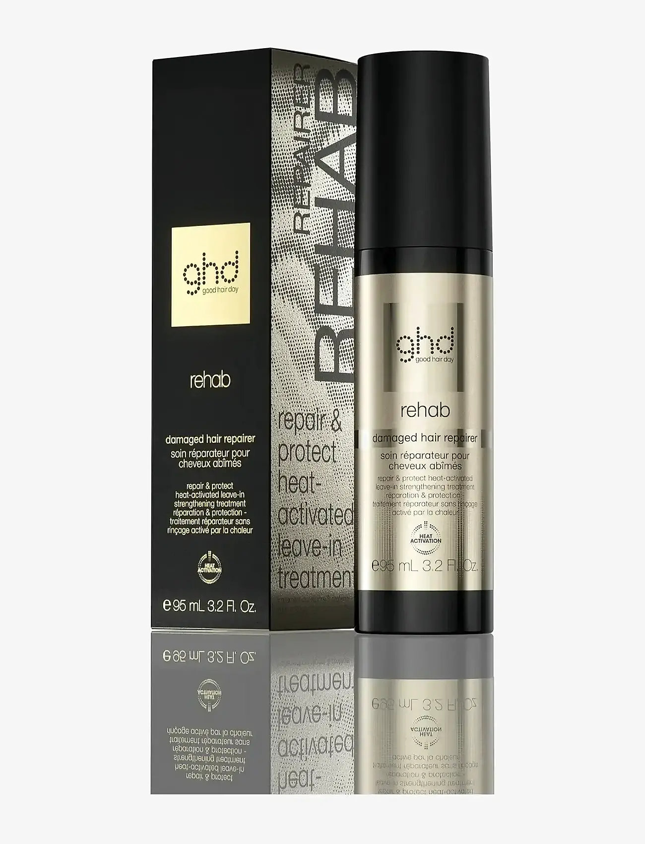 ghd - ghd Rehab - Damaged Hair Repairer 95ml - galvos odos procedūros - no color - 0