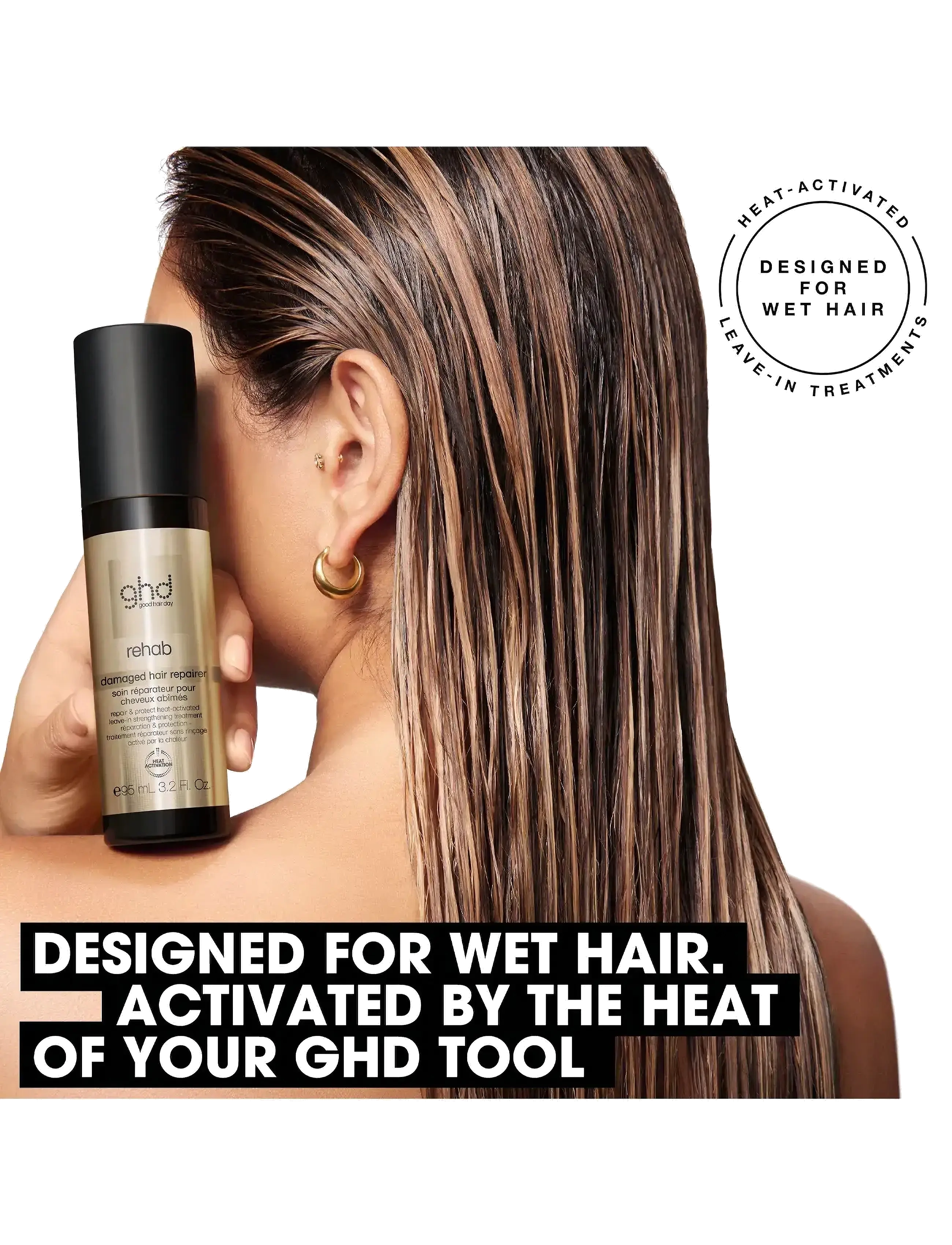 ghd - ghd Rehab - Damaged Hair Repairer 95ml - scalp treatment - no color - 2