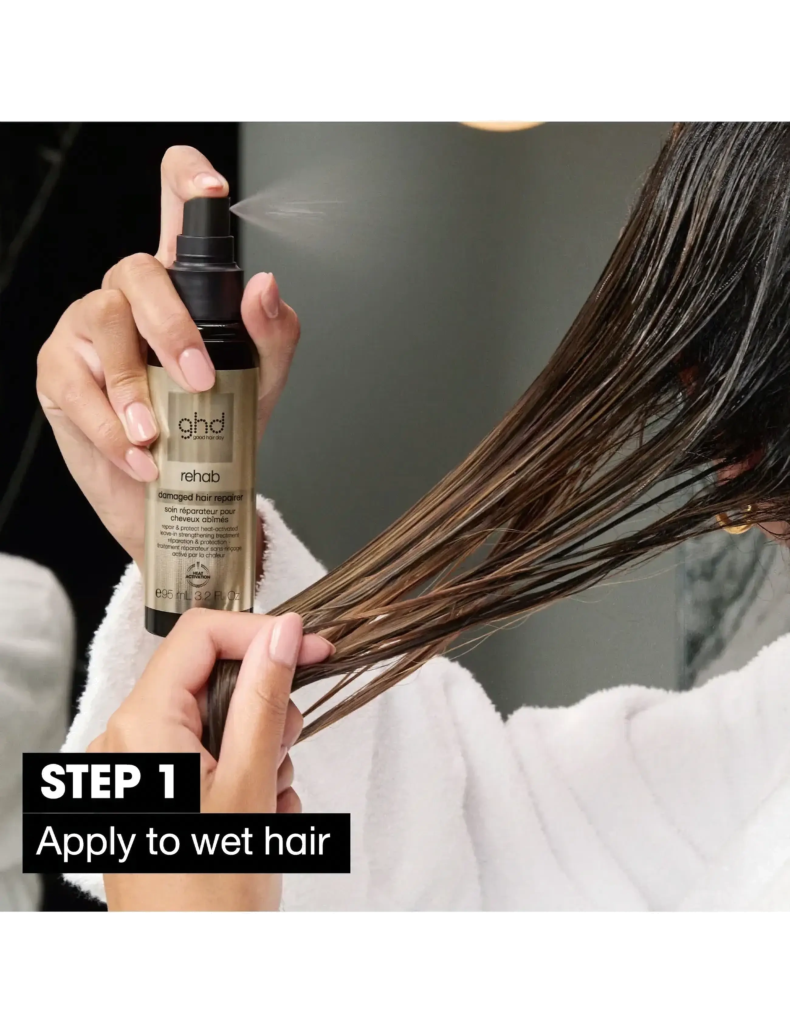 ghd - ghd Rehab - Damaged Hair Repairer 95ml - scalp treatment - no color - 3