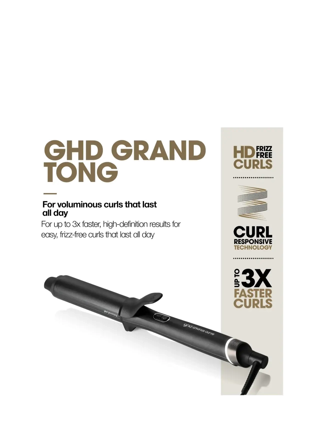 ghd - ghd Chronos Curve Grand Tong - krullujárn - no color - 2