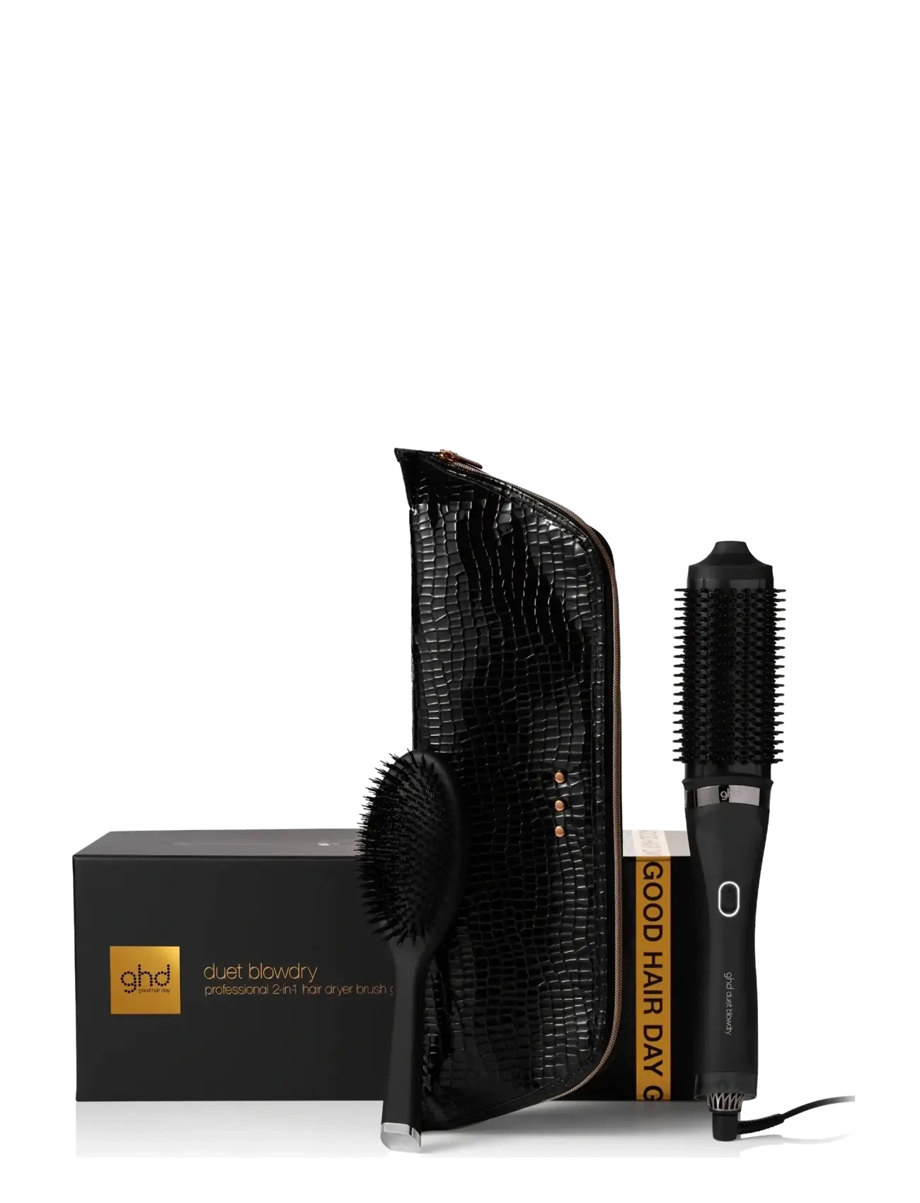 ghd Ghd Duet Blowdry Christmas Gift Set - 2-In-1 Hair Dryer Brush, One Size, Black, Værktøj > Tørretumblere, Dame