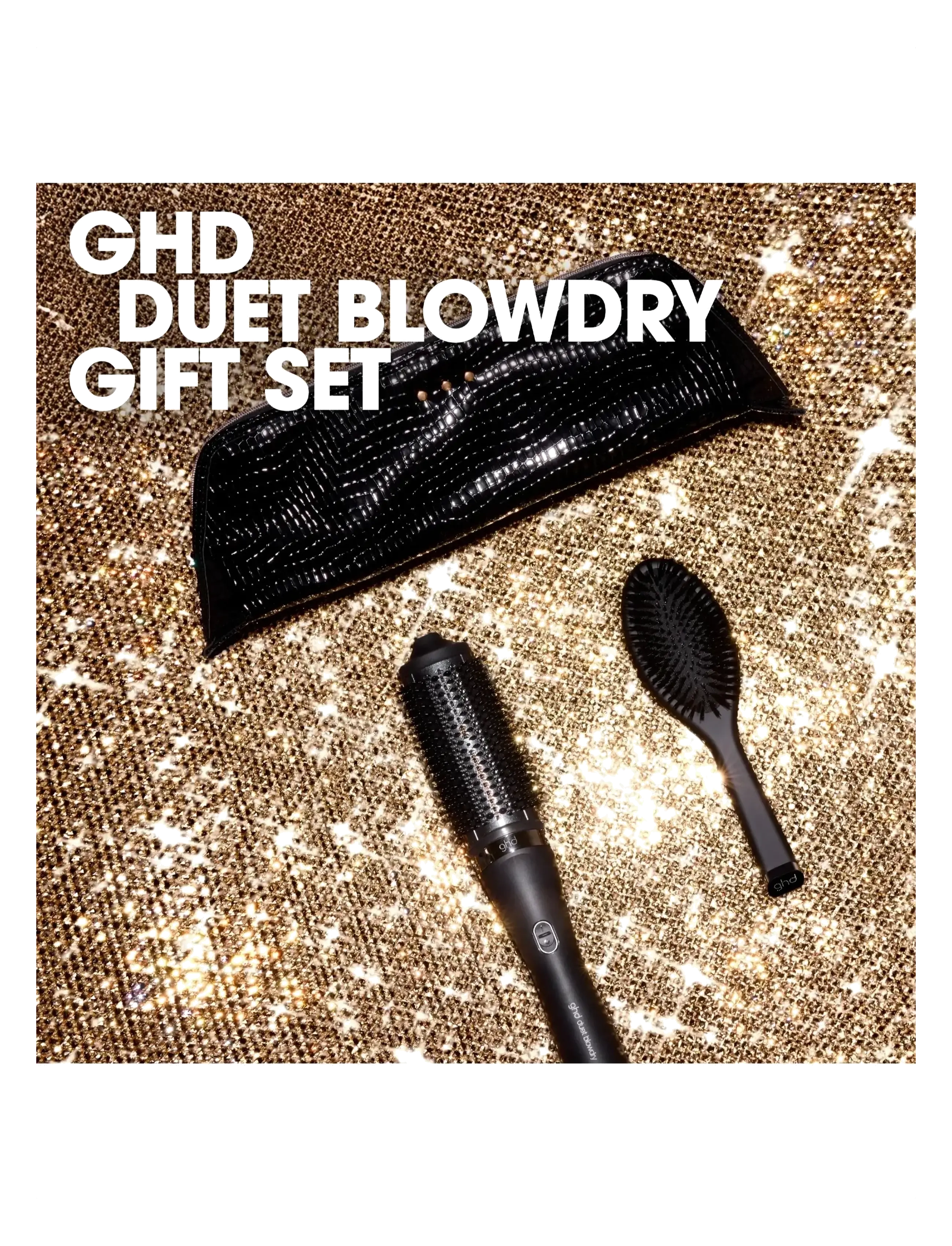 ghd - ghd Duet Blowdry Christmas Gift Set - 2-in-1 Hair Dryer Brush - over 500 kr - black - 1