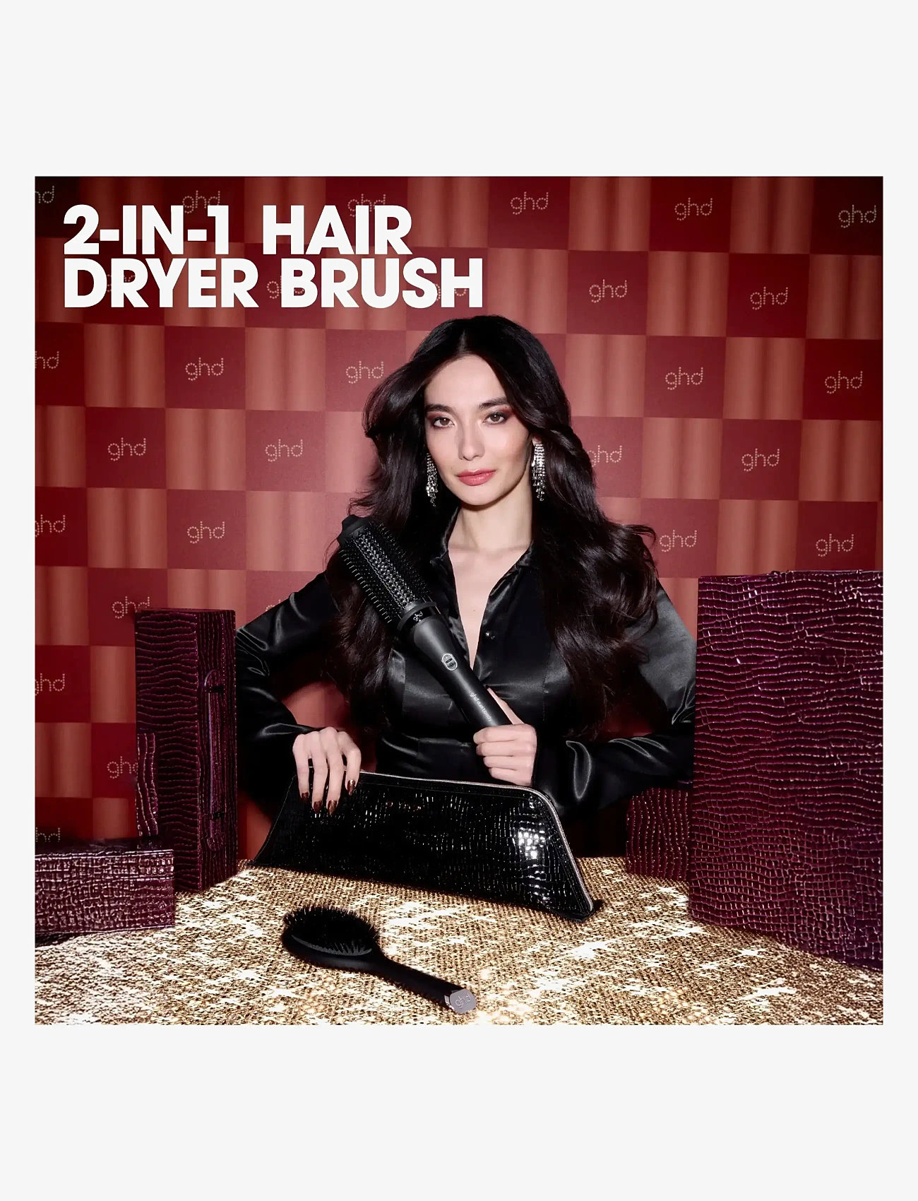 ghd - ghd Duet Blowdry Christmas Gift Set - 2-in-1 Hair Dryer Brush - black - 2