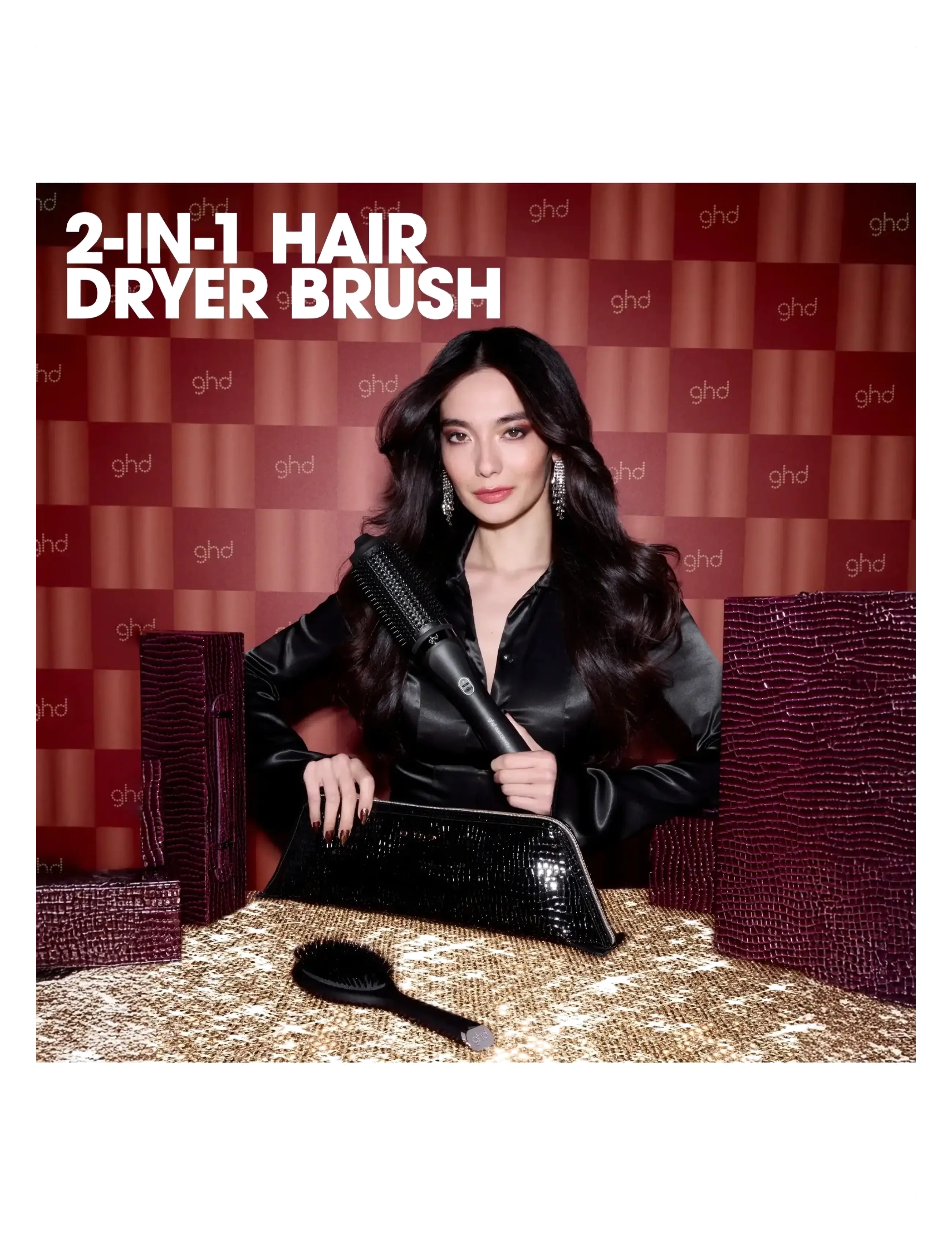ghd - ghd Duet Blowdry Christmas Gift Set - 2-in-1 Hair Dryer Brush - over 500 kr - black - 2